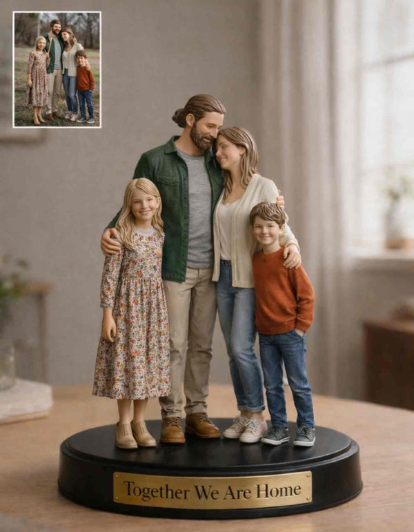 How to Turn a Family Photo Into a Beautiful 3D Figurine Set