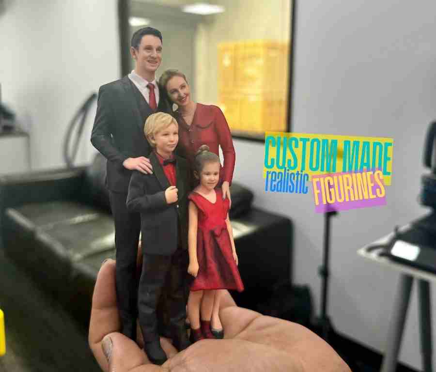 How to Turn a Family Photo Into a Beautiful 3D Figurine Set