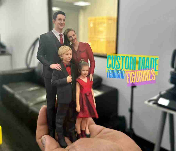 How to Turn a Family Photo Into a Beautiful 3D Figurine Set