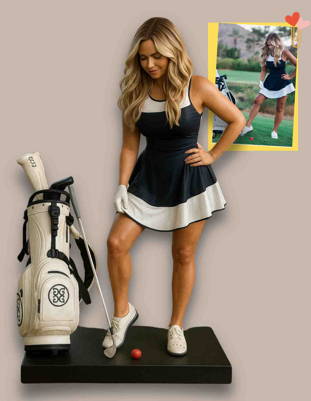 Luxury golf gifts: Custom made for you in your fave pose