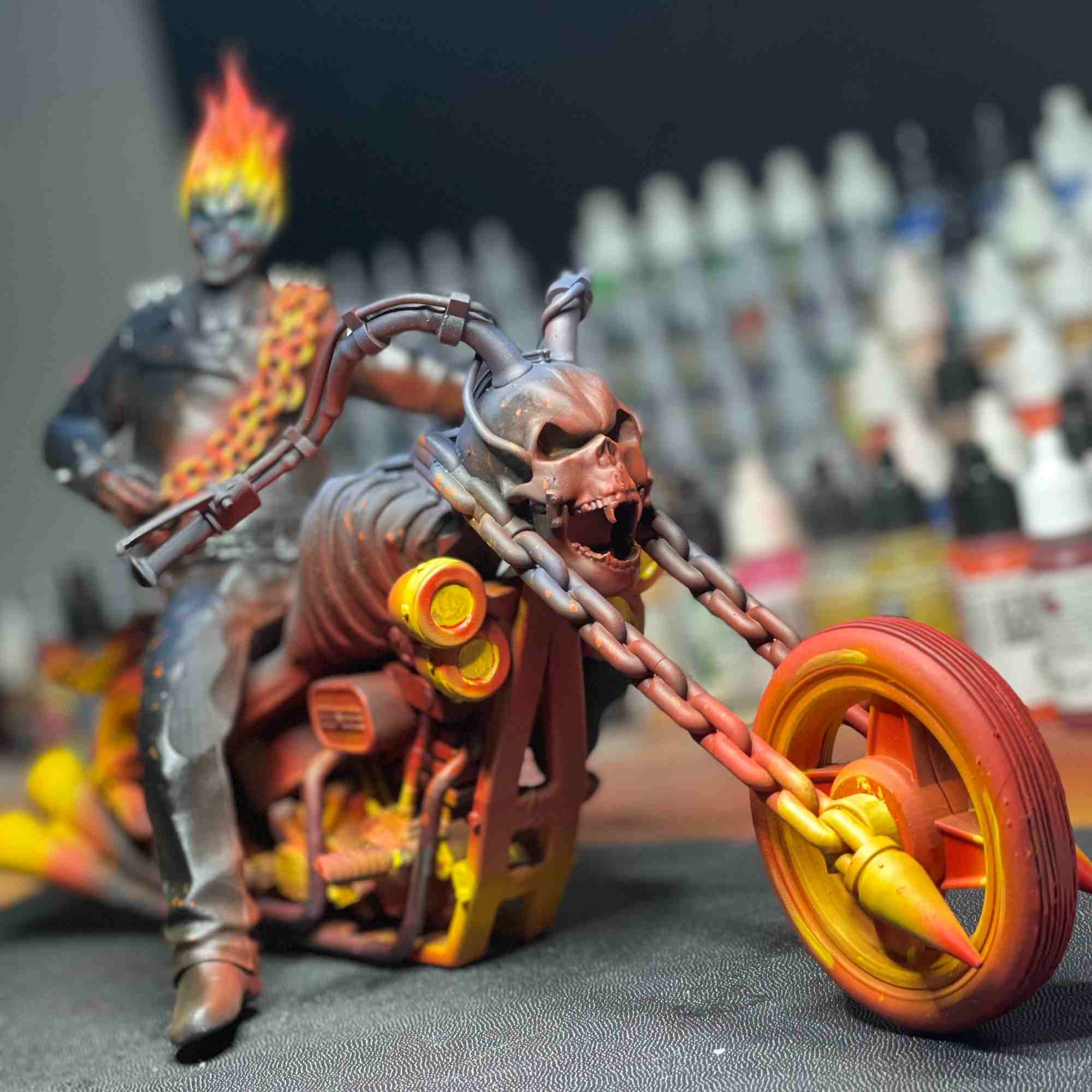 Ghost rider diorama - Custom made just for you!