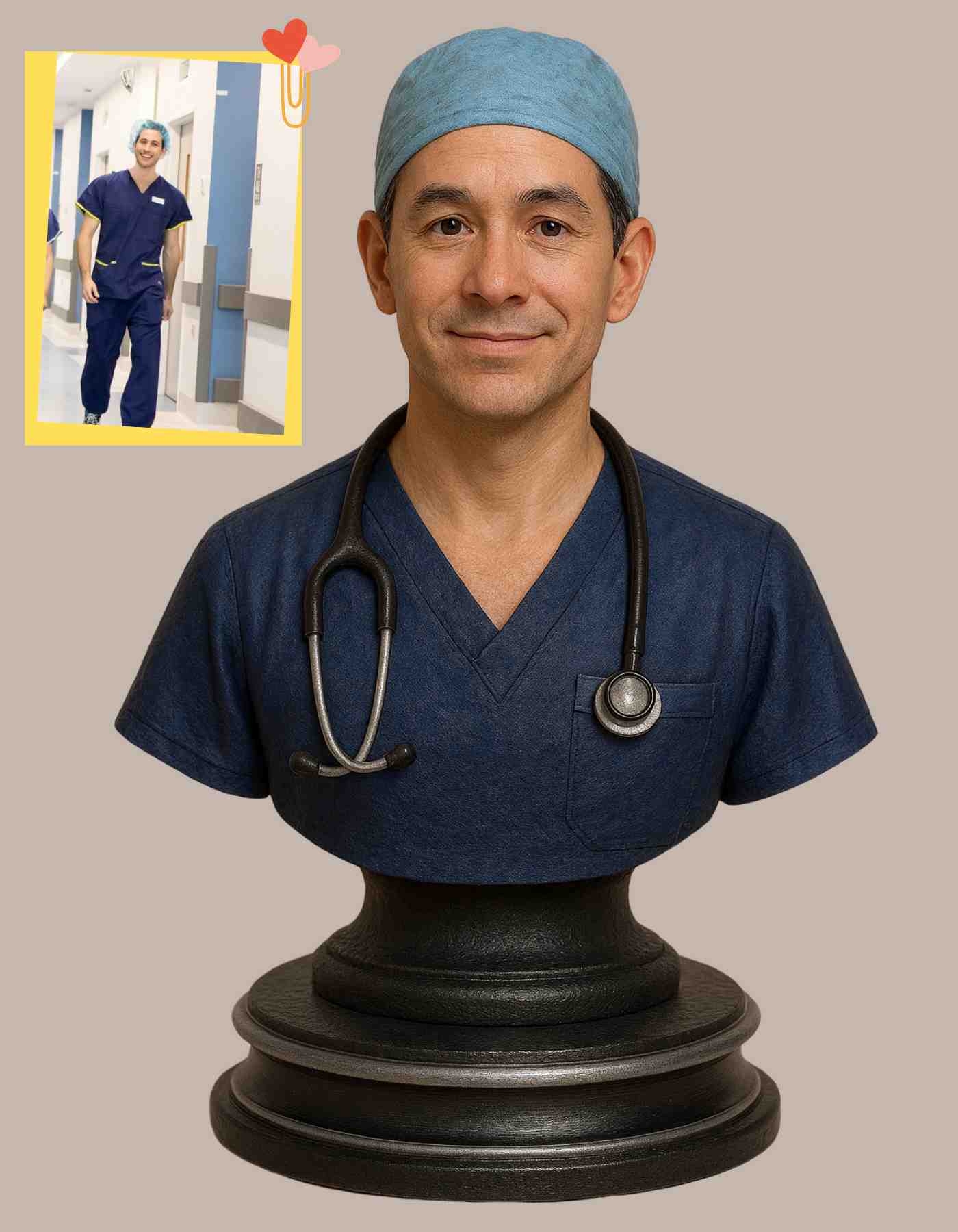 Custom Nurse gifts-Custom 3D Printed Nurse Sculptures - Unique Gifts & Decor