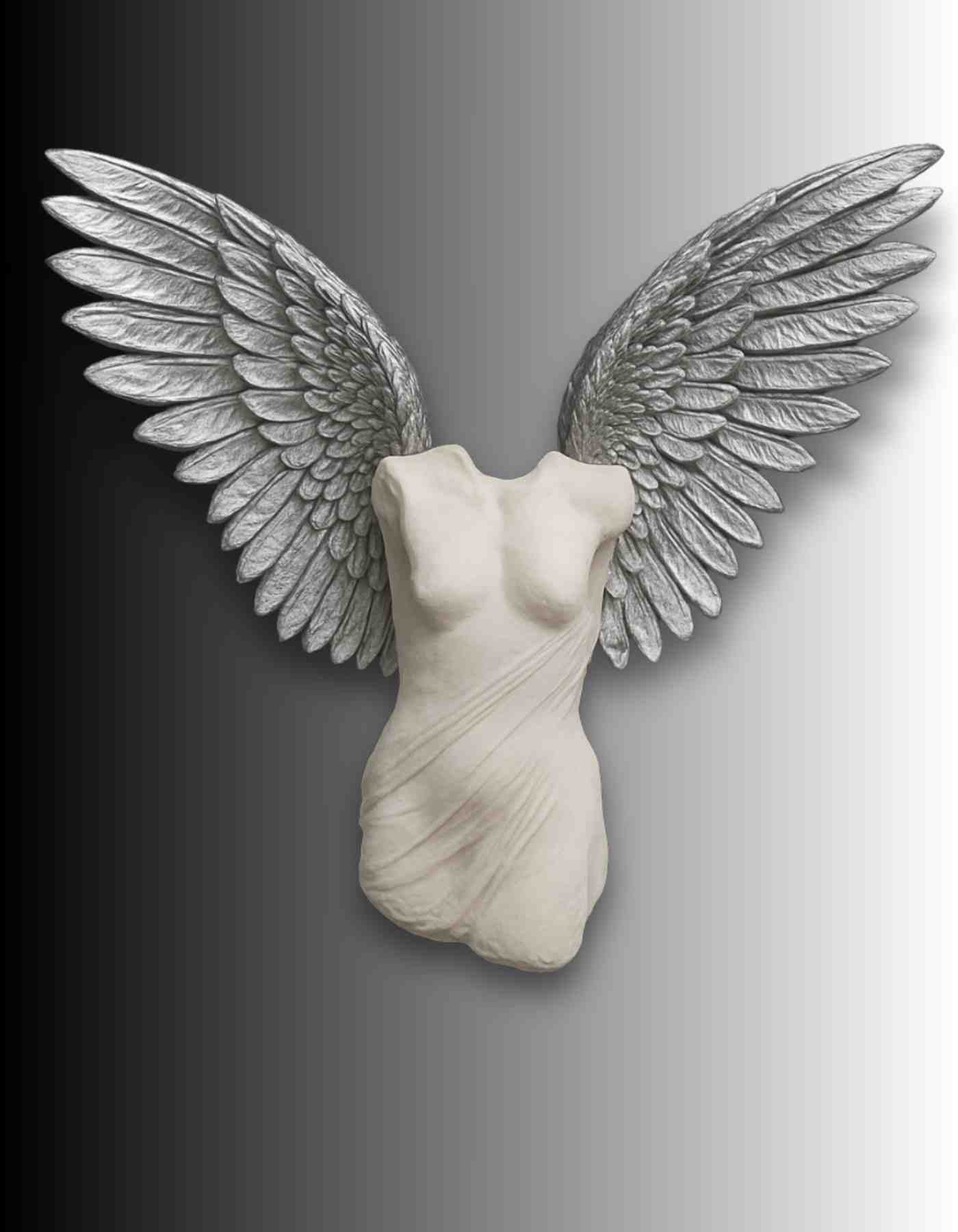 3D printed Winged Angel Sculpture