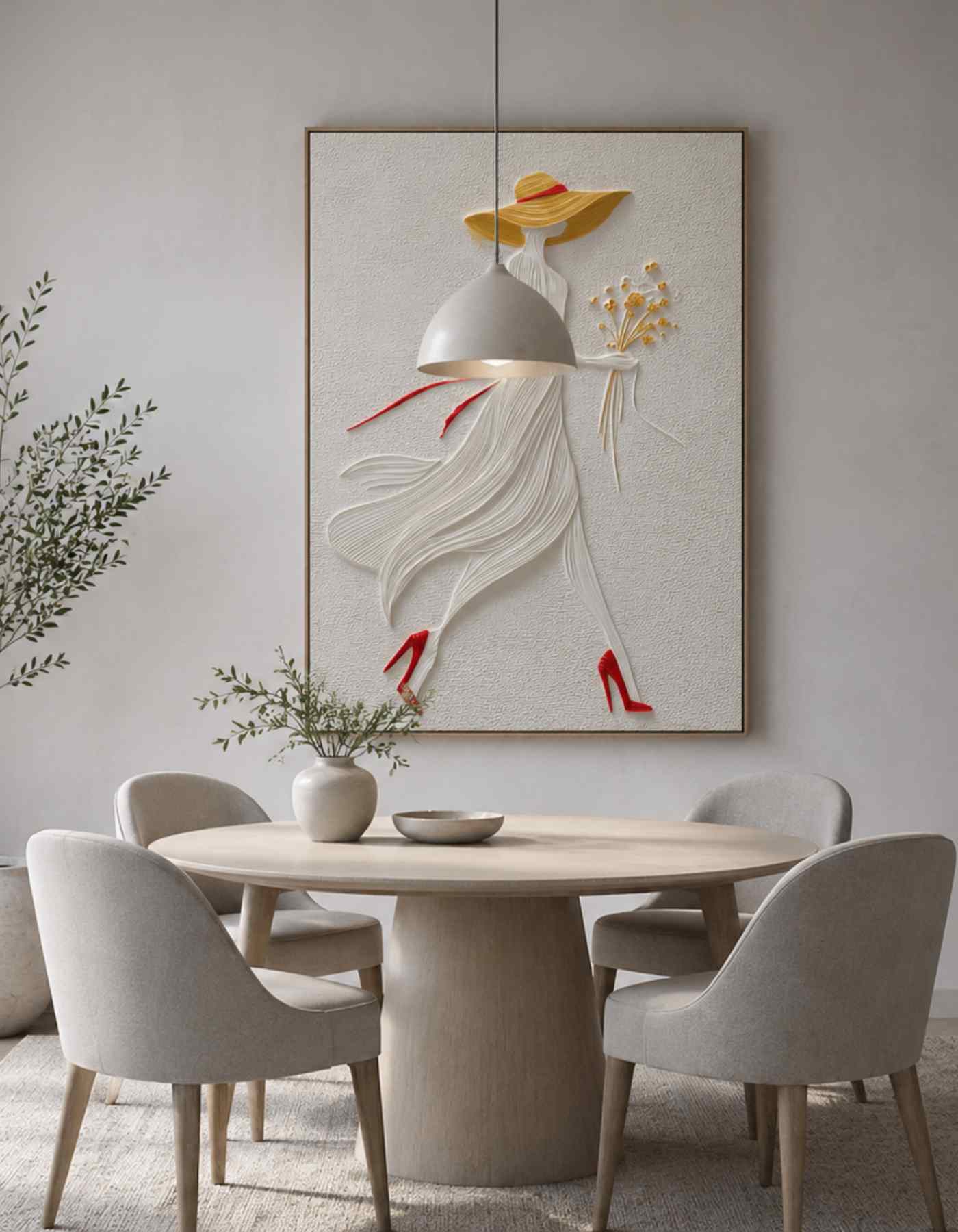 Custom relief wall art
