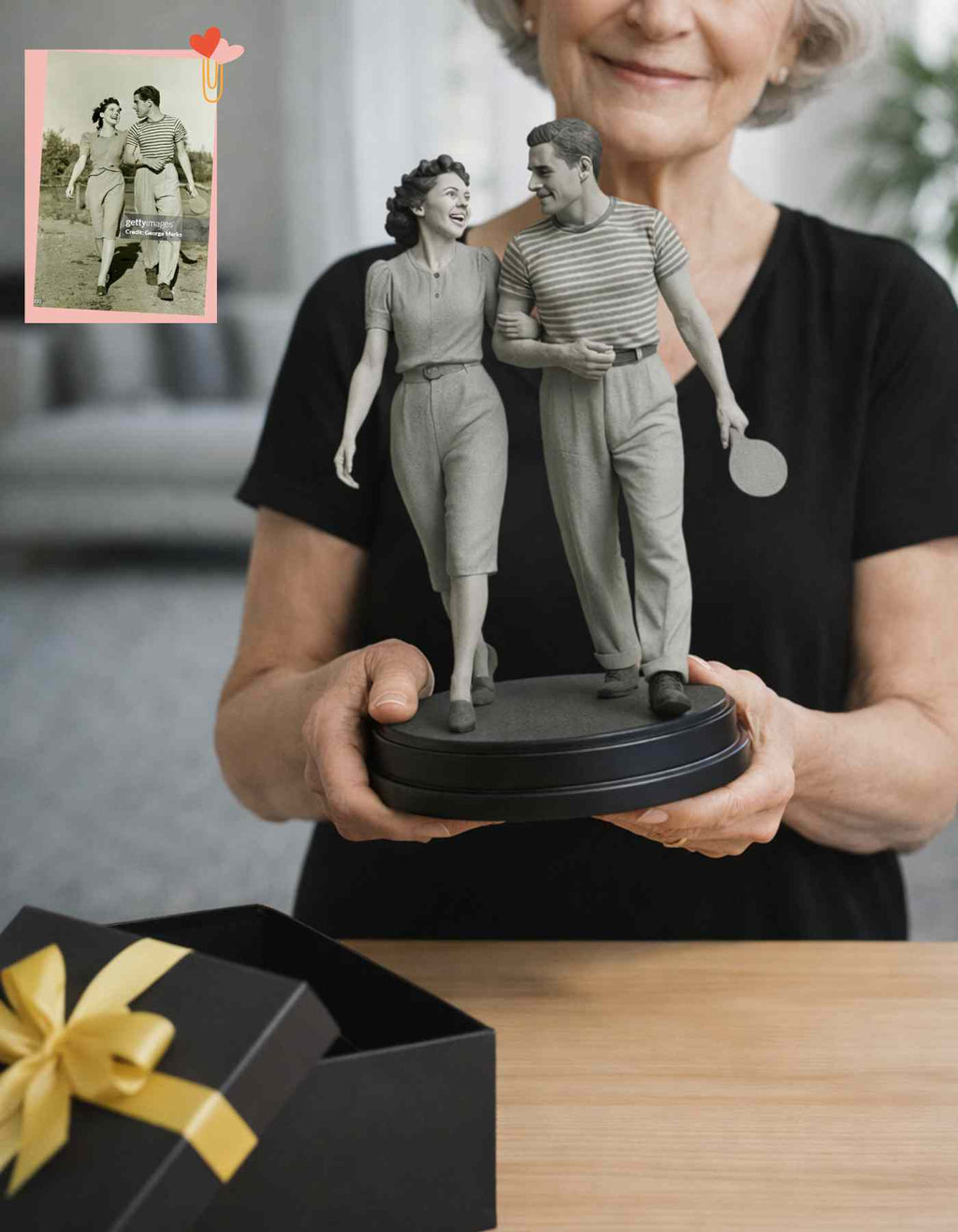 Turn your Vintage photo to 3d figurine that you'll treasure