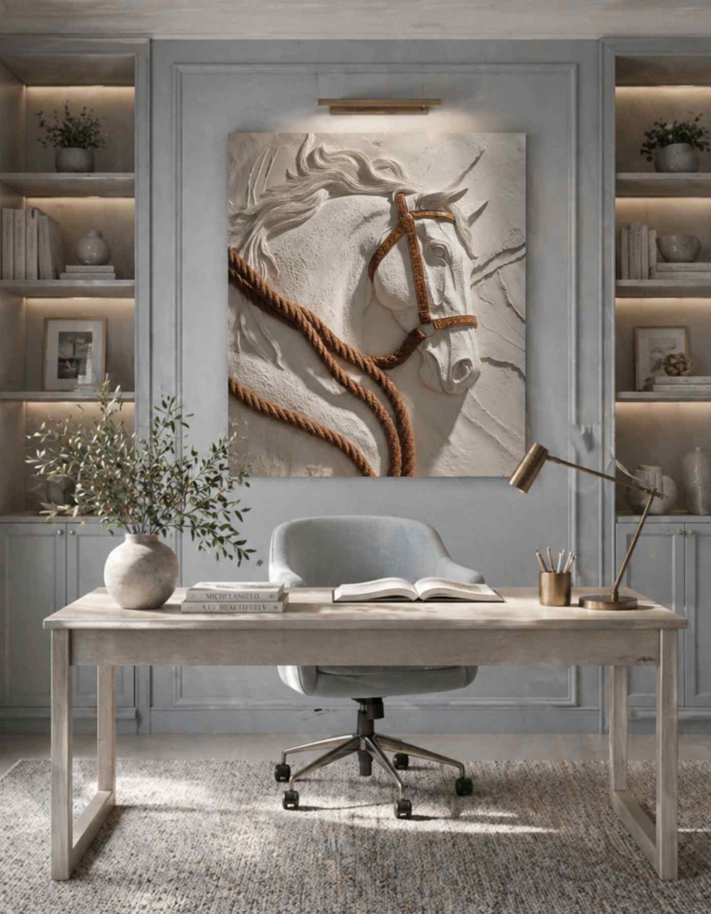 Custom relief wall art