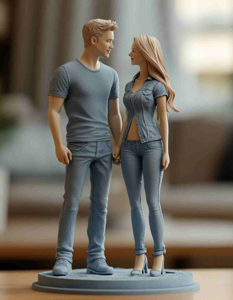 Custom Romantic gifts for her : Romantic Custom 3D Figurines