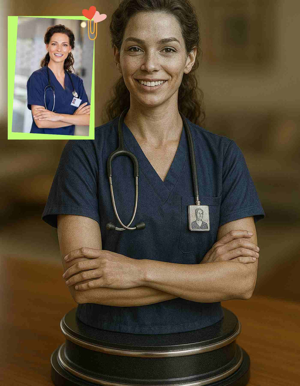 Custom Nurse gifts-Custom 3D Printed Nurse Sculptures - Unique Gifts & Decor