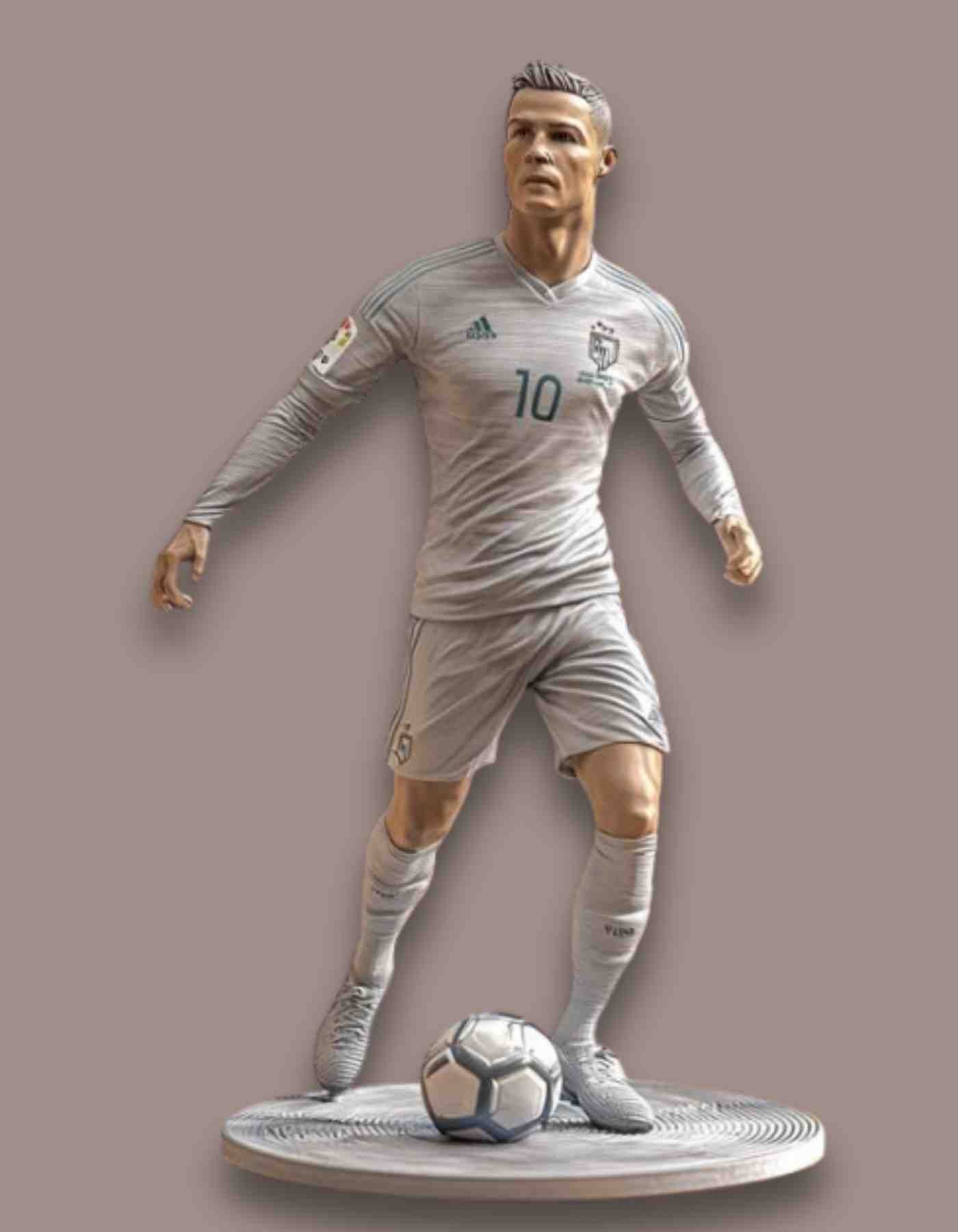 Ronaldo action figure:  Custom made Soccer star  Figurines & Busts