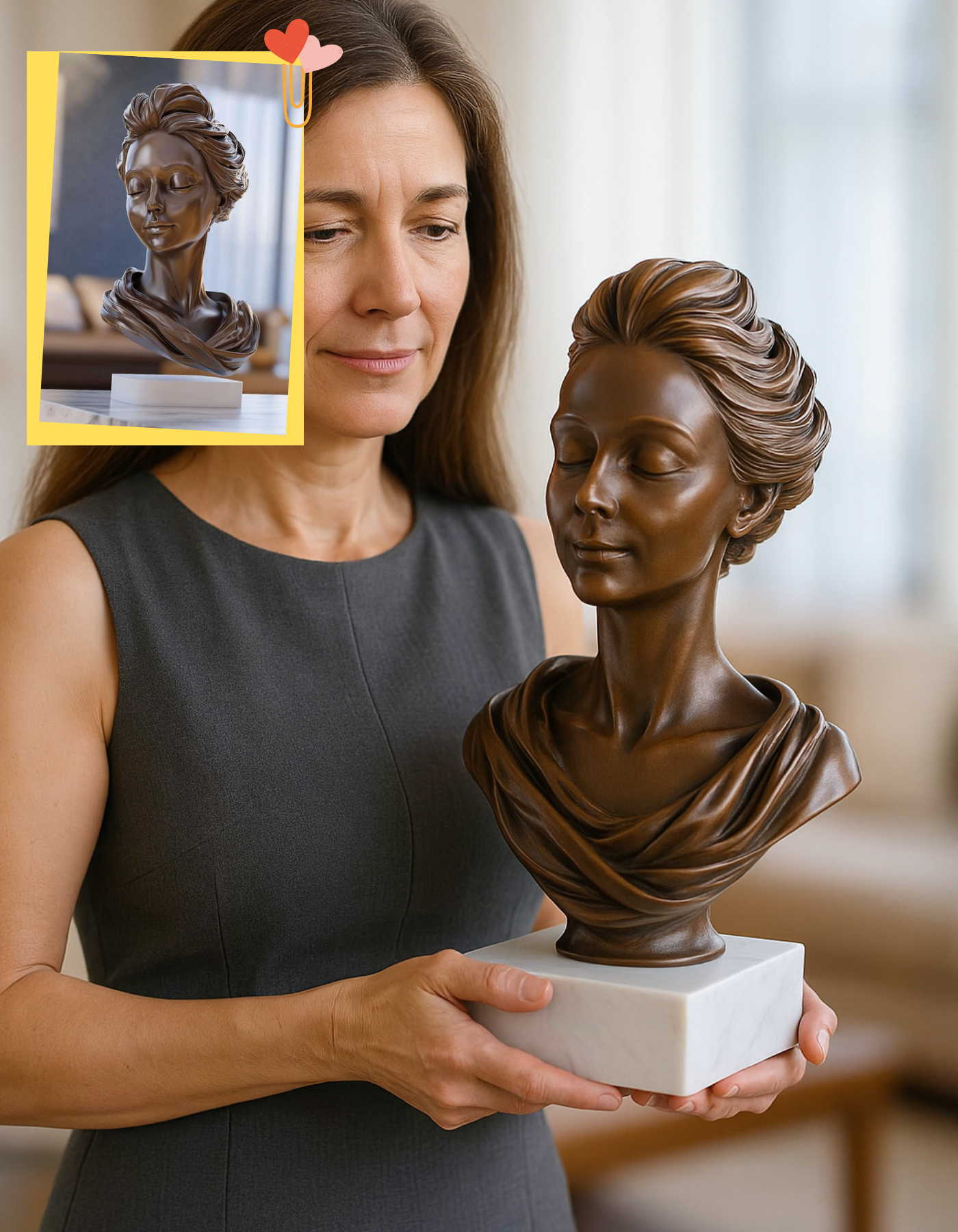 Affordable Custom 3D Printed Bronze Like Sculptures - Unique Gifts