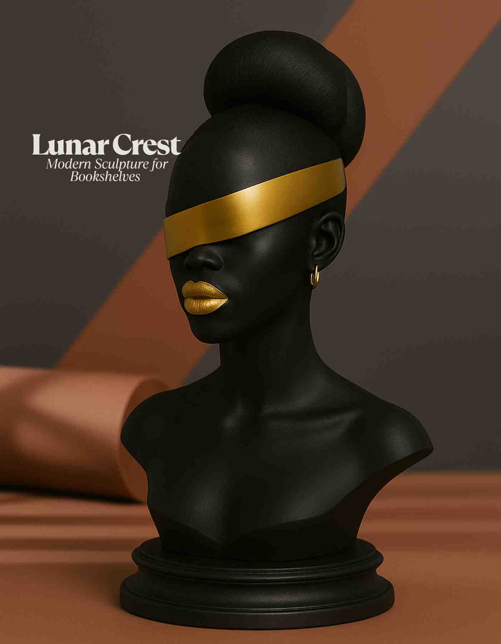 Lunar Crest | Gallery-Inspired Art for Hallway Display | luxury decor for modern interiors