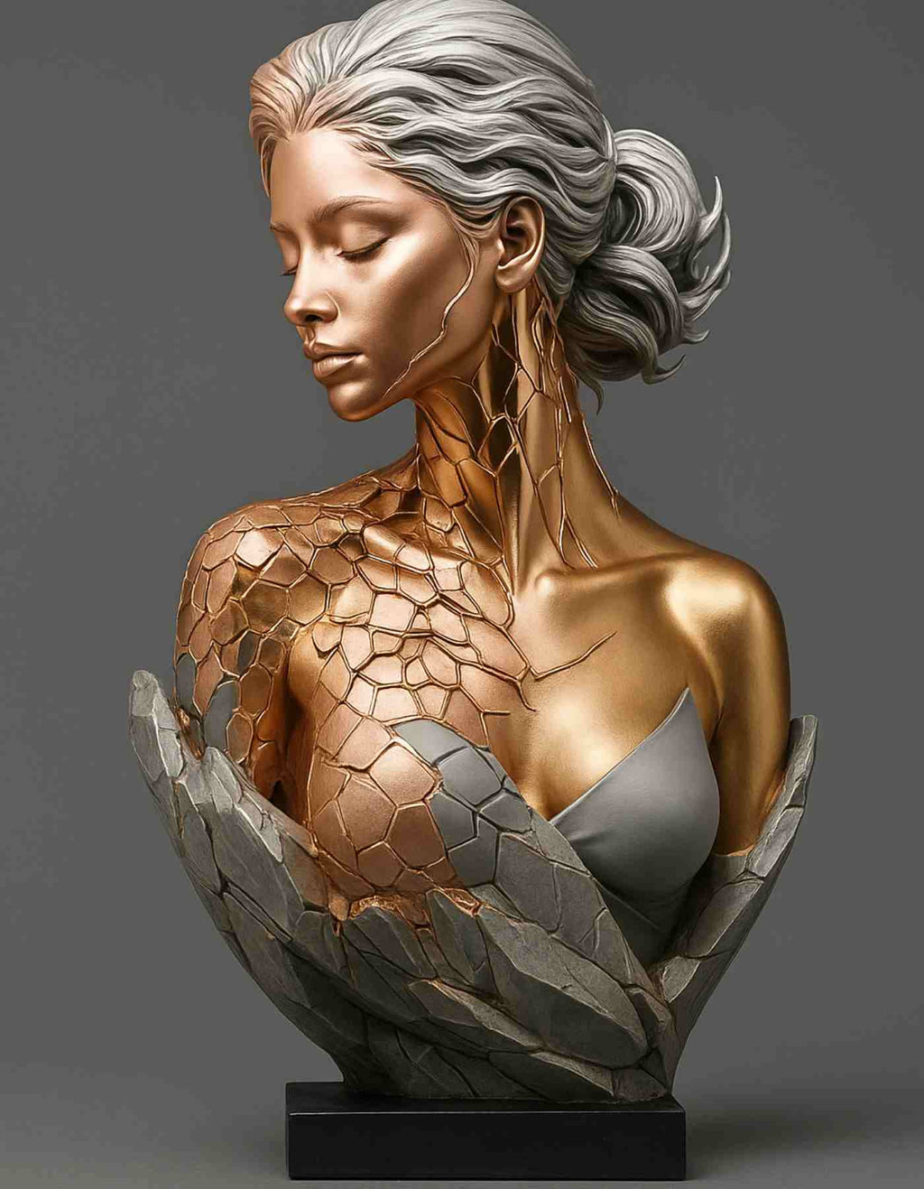 Whispering Shadows | Resin Modern Decor for Shelves & Desk Top