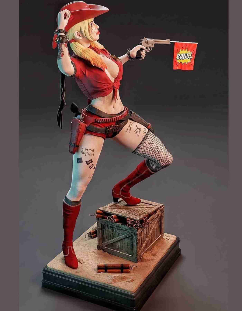 Harley Quinn statue[ Edits] : Harley Quinn Custom Made 3d Printed Table Top /Decor