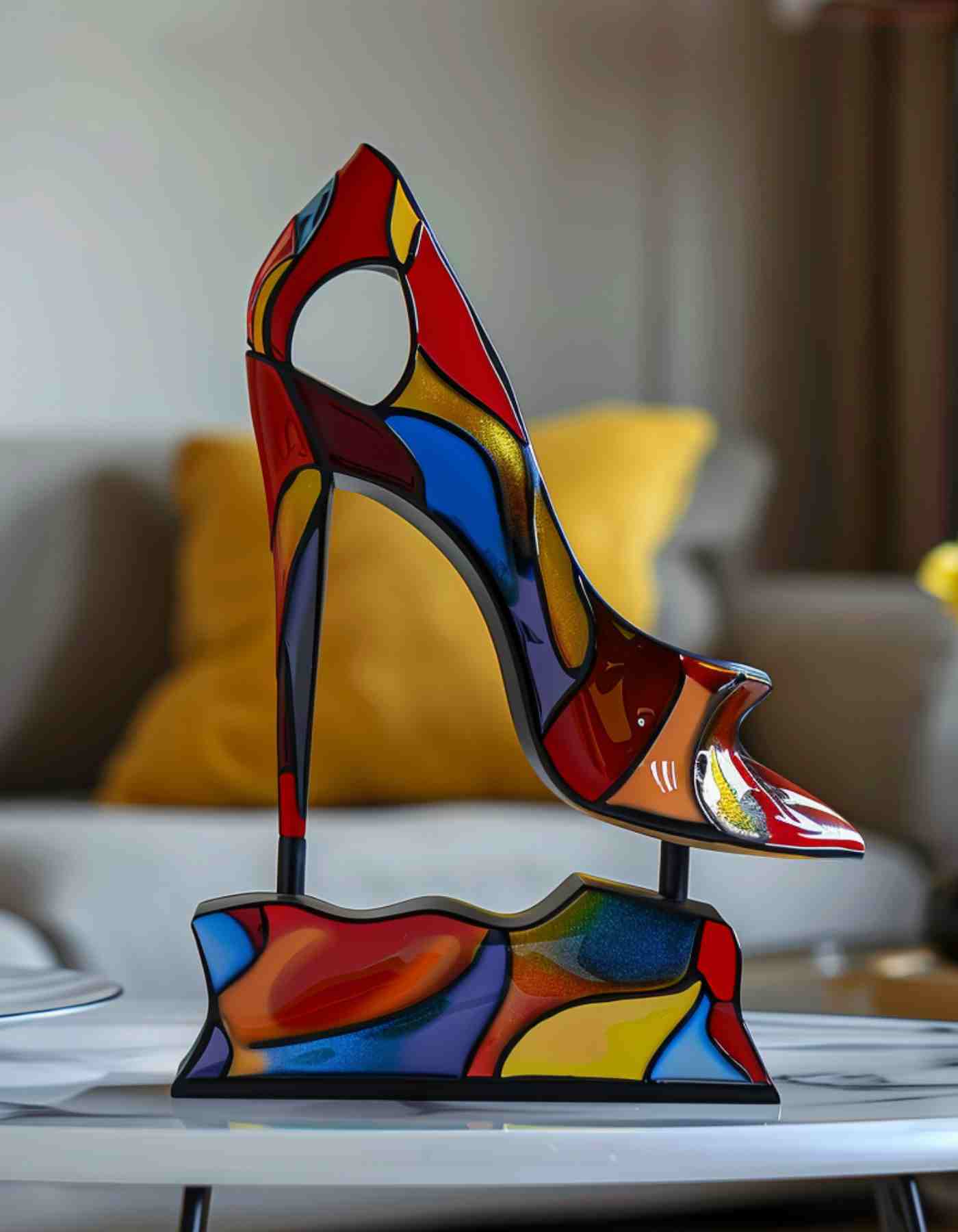 Obsession Curve | Custom resin High Heel Decor for Vanity Corners