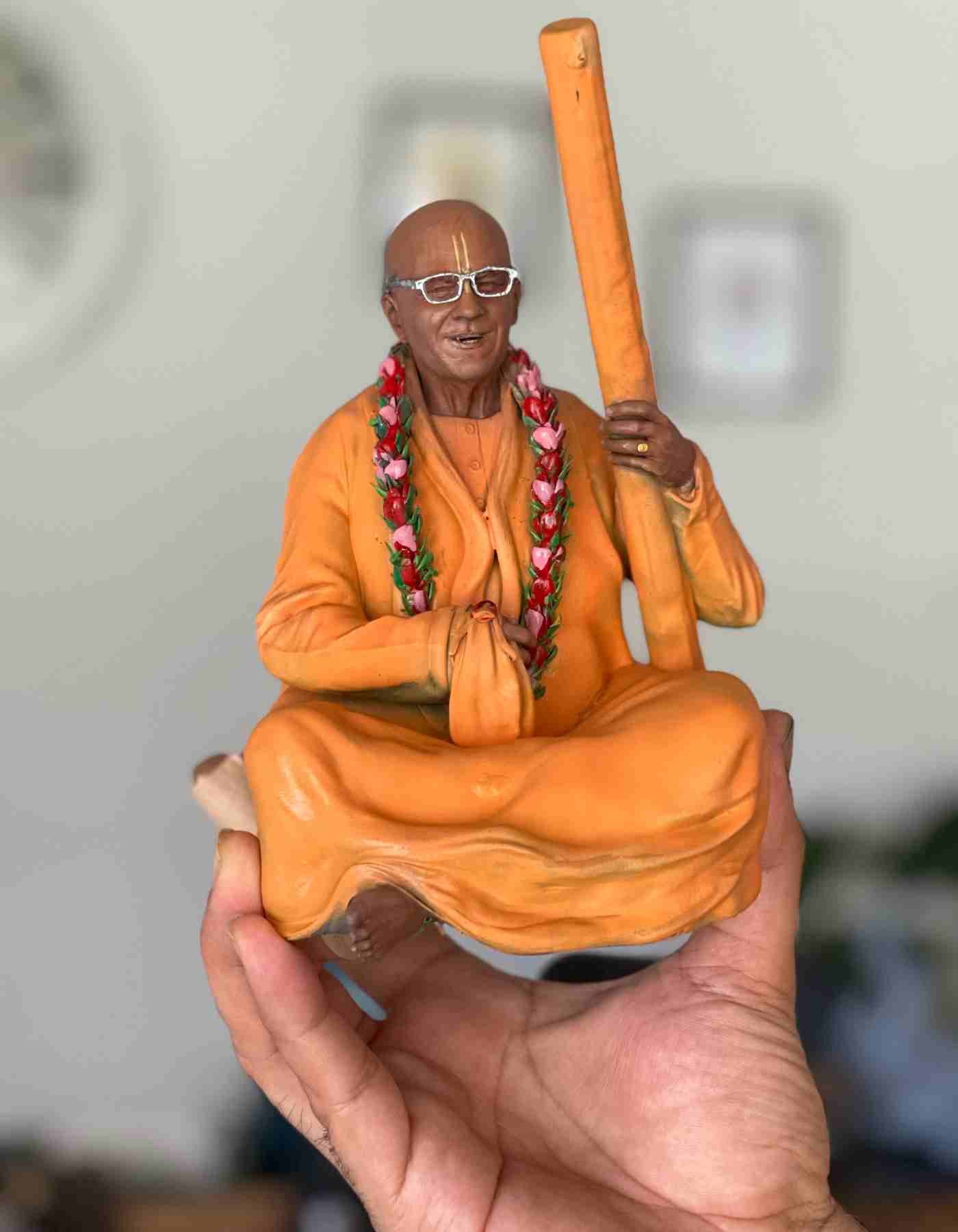Gopal Krishna Goswami maharaj Statue- ISKON  Chairman Statue
