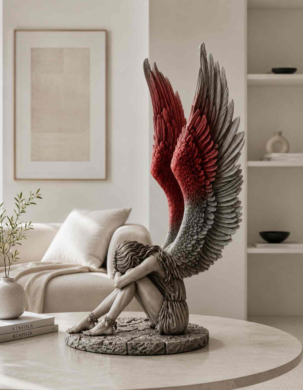 Gothic Angel wings decor sculpture