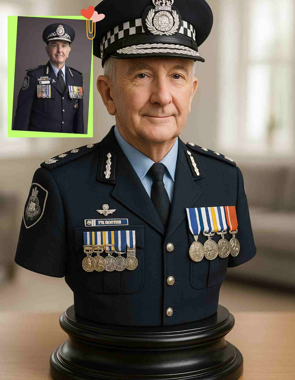 Personalized veteran gifts- Custom made Sculptures of Veterans