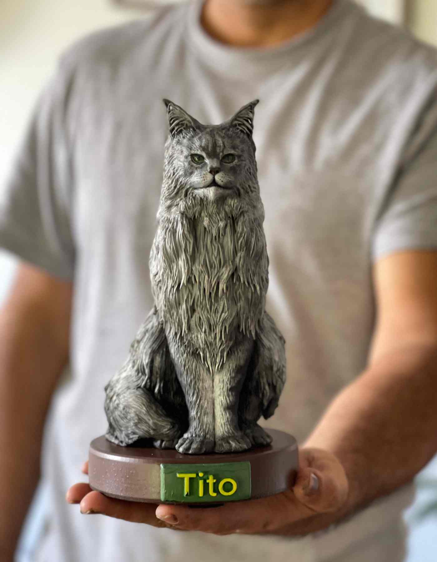 Animal figurine custom made any pose: Turn Pet Into a Masterpiece( Exotic Pets Only)