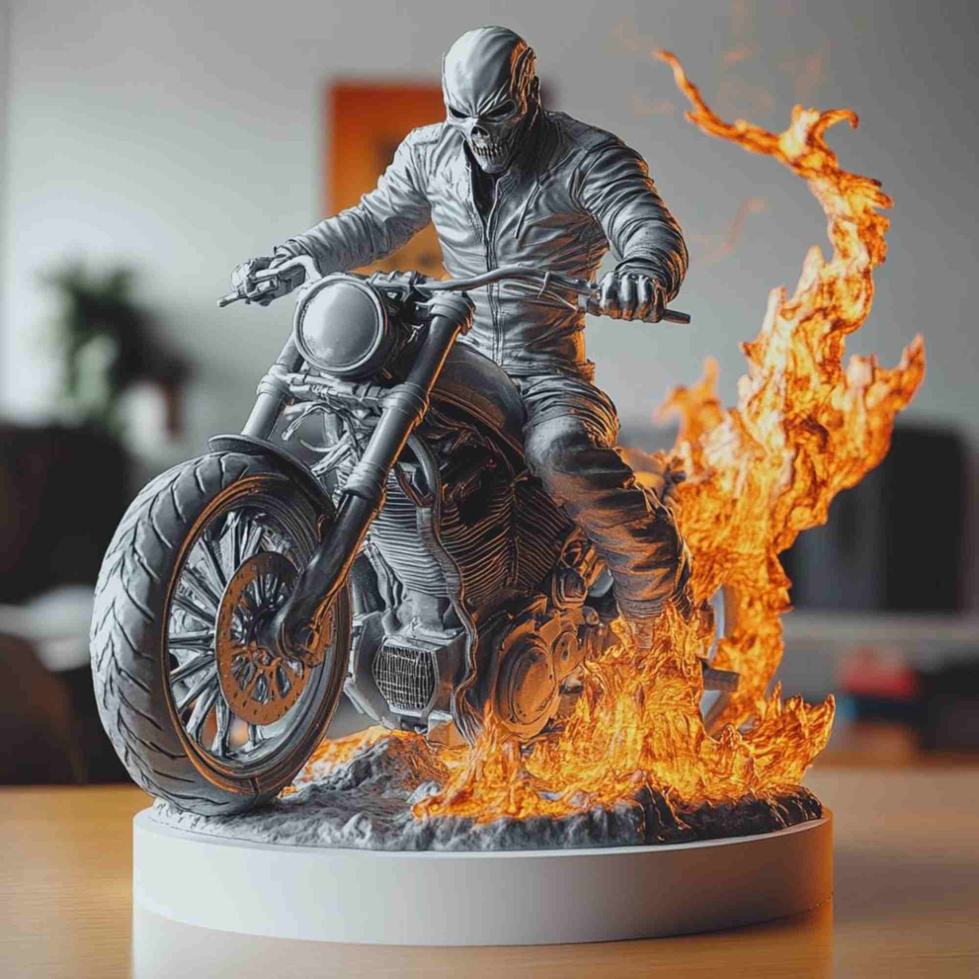 Ghost Rider Diorama A Bold Collectible Gift for Gamers – Artmellows 3D