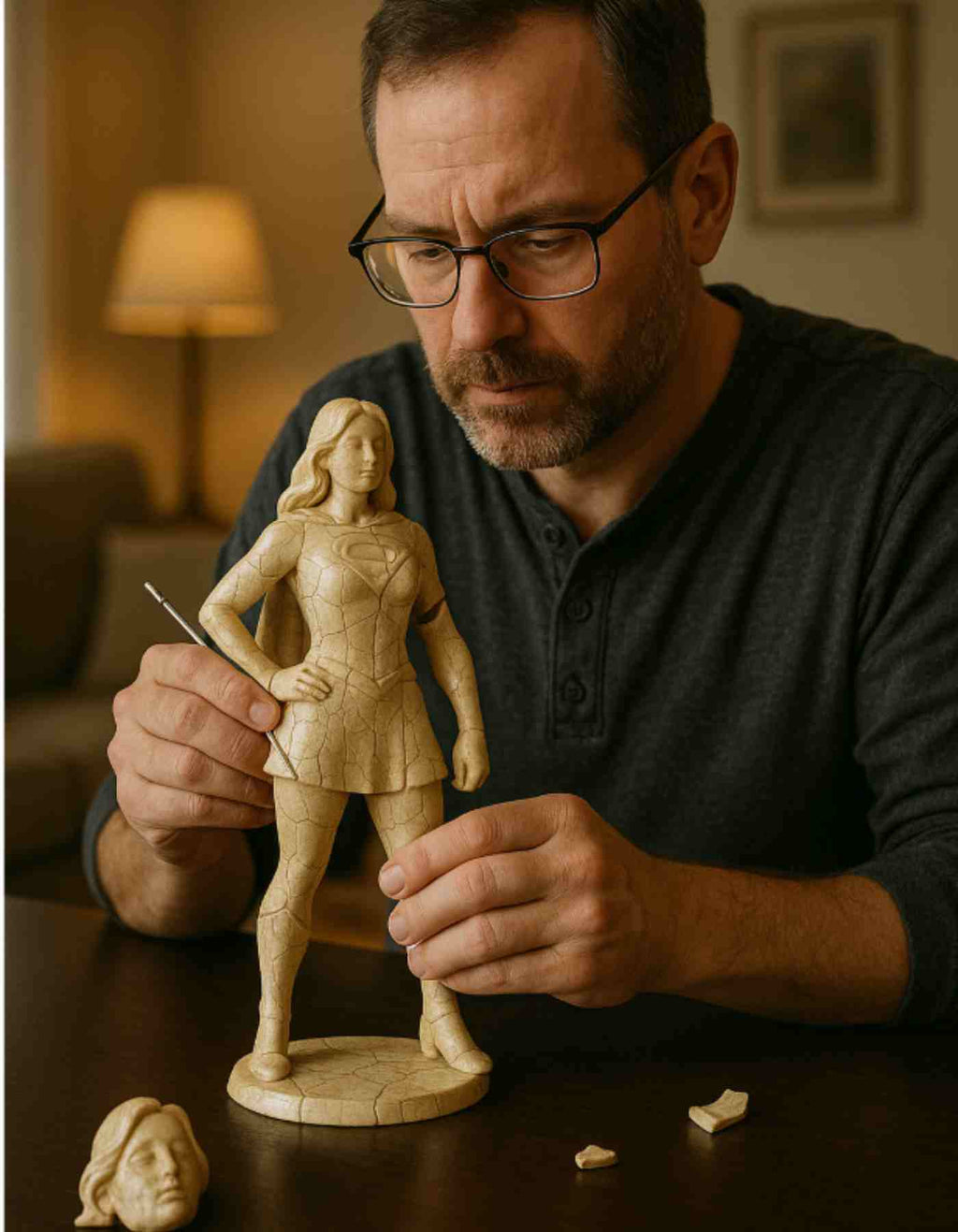 Resin figurine repair