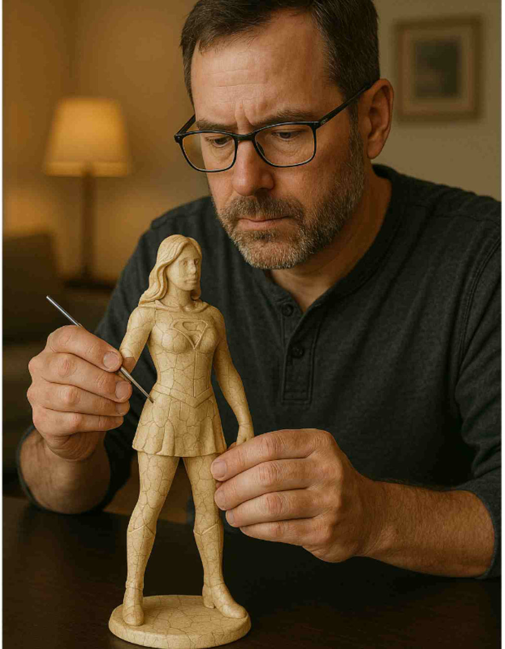 Resin figurine repair