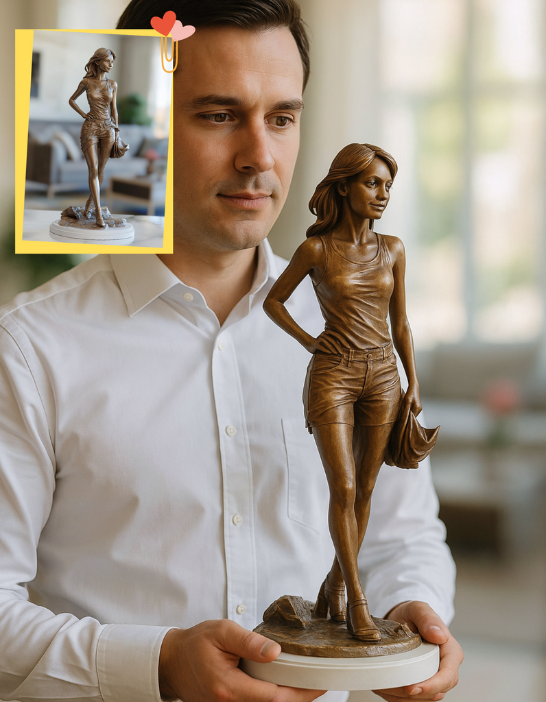 Affordable Custom 3D Printed Bronze Like Sculptures - Unique Gifts