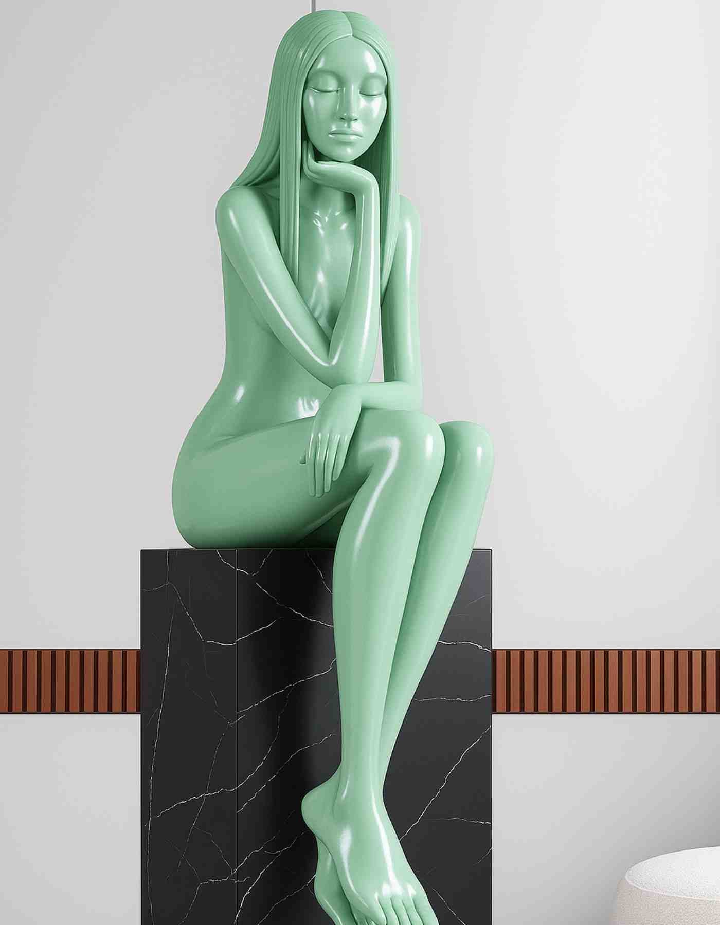 Glass Myth | A Statement Sculpture for the Entryway Corner made in Resin