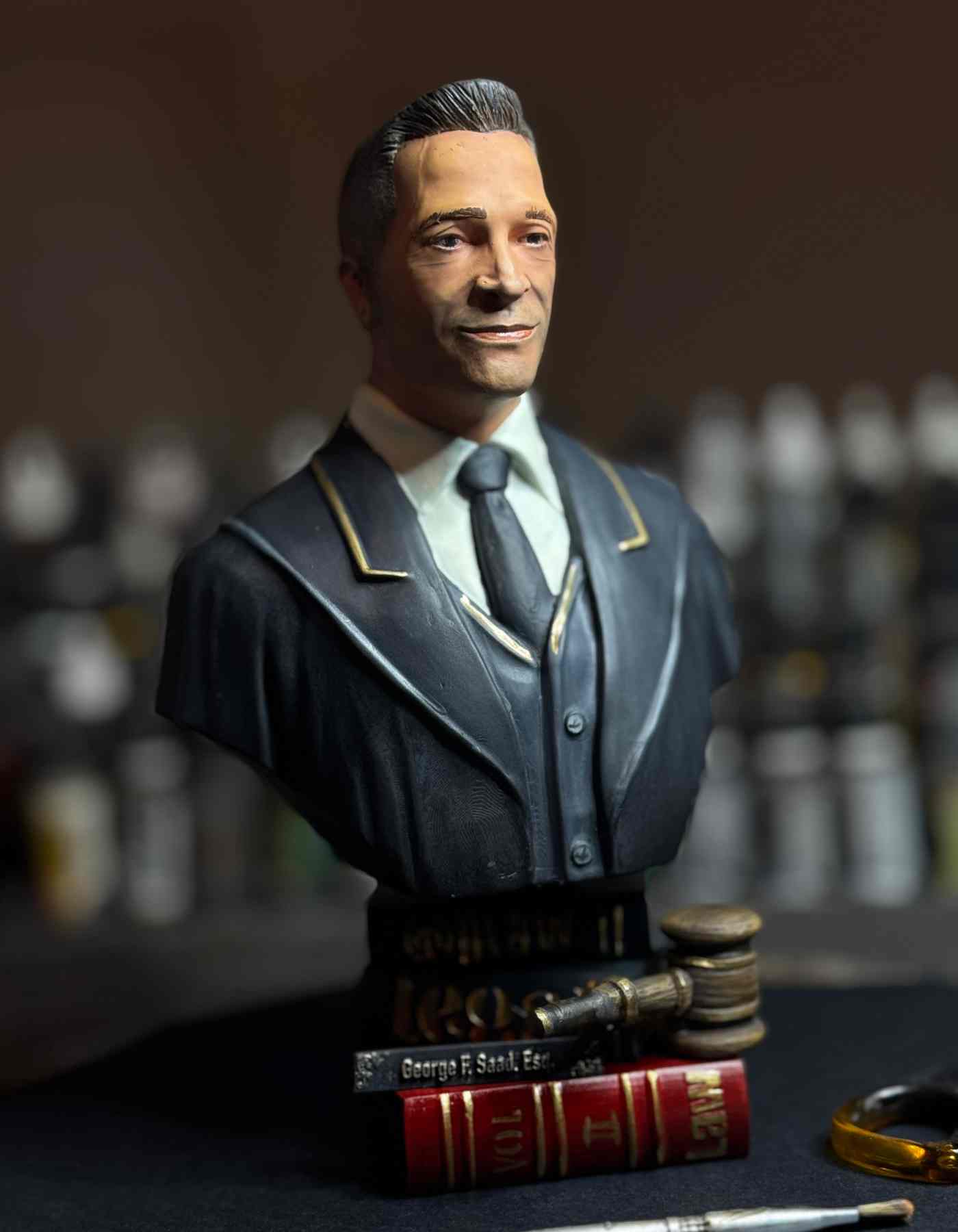 Unique gifts for attorneys : Custom Lawyer sculpture
