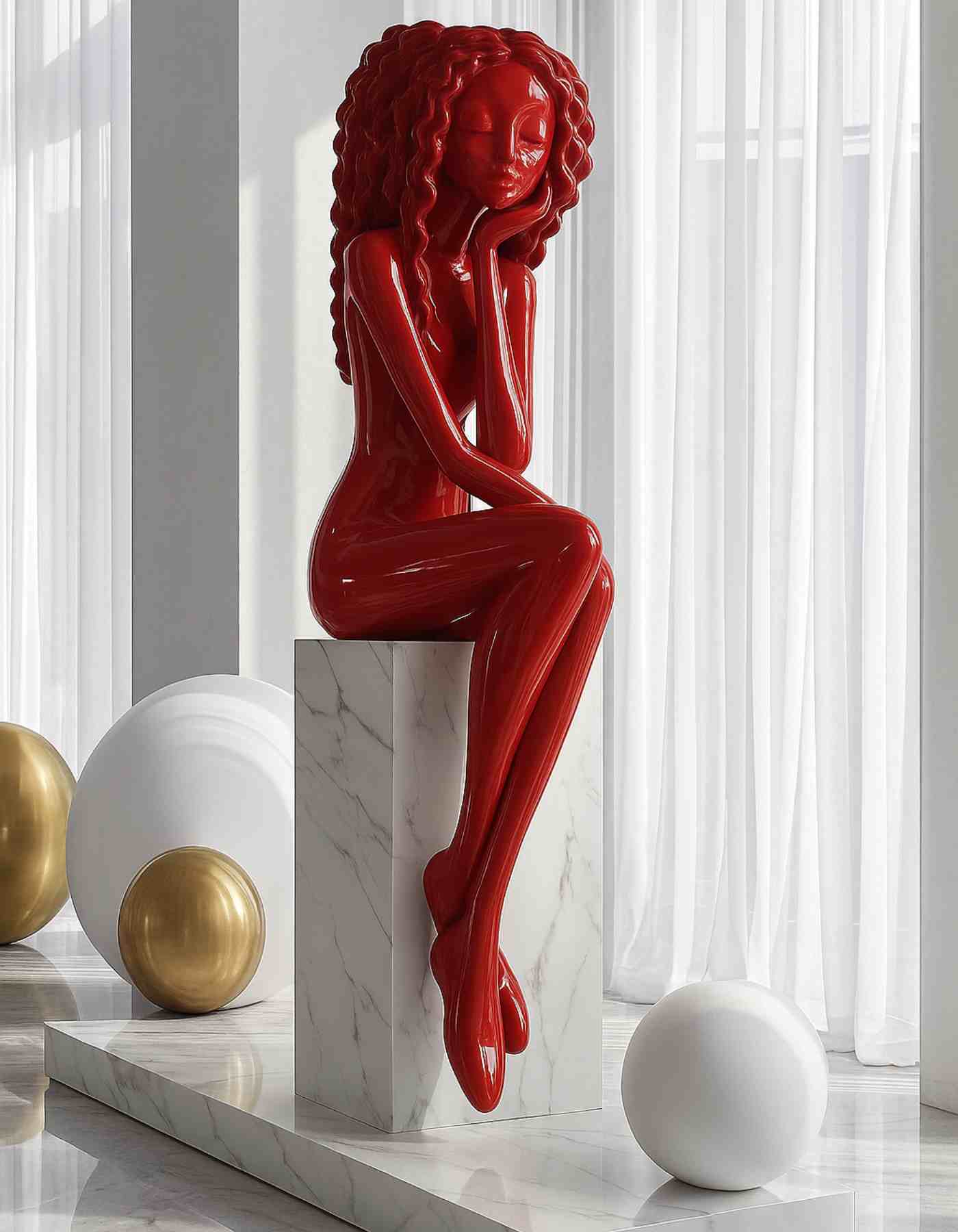 Glass Myth | A Statement Sculpture for the Entryway Corner made in Resin