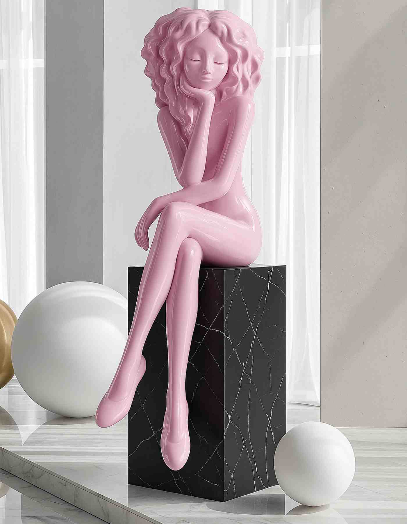 Glass Myth | A Statement Sculpture for the Entryway Corner made in Resin