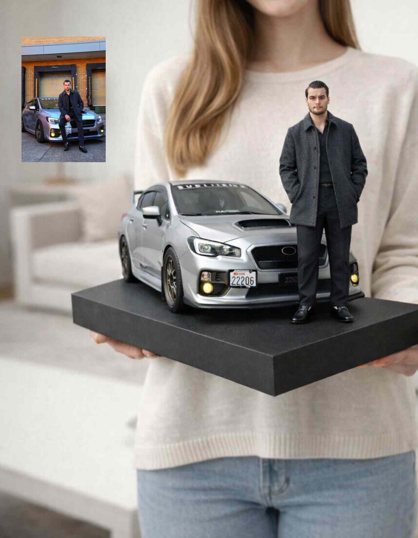 Luxury gifts for car guys: Car + the owner of the car Figurines