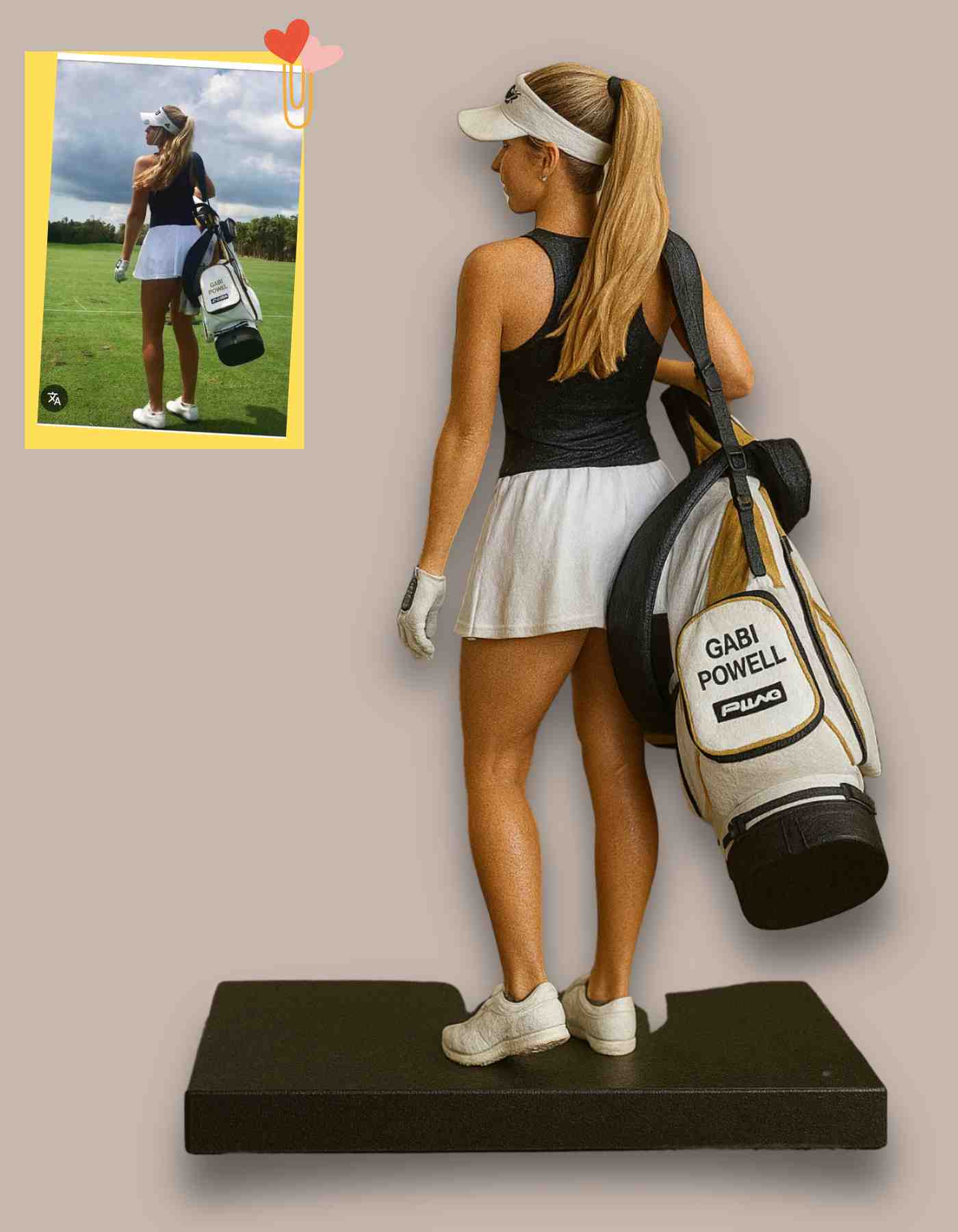 Luxury golf gifts: Custom made for you in your fave pose