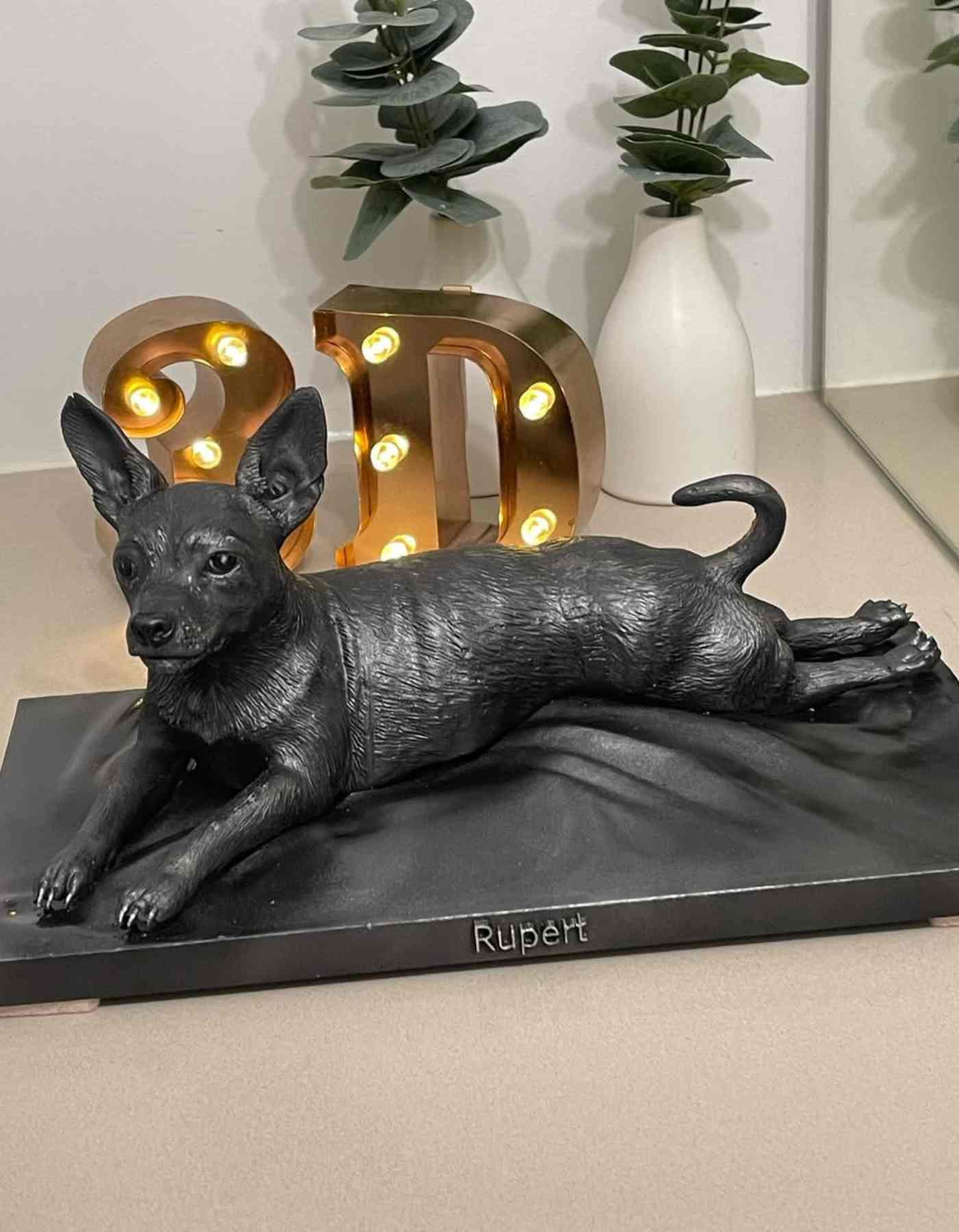 Animal figurine custom made any pose: Turn Pet Into a Masterpiece( Exotic Pets Only)