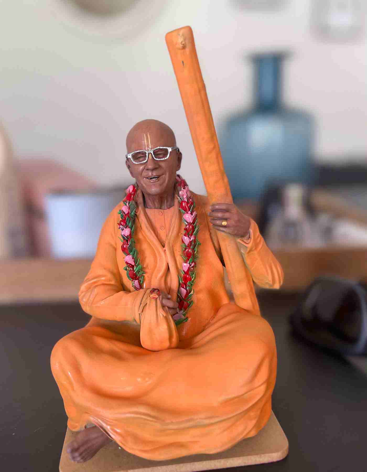 Gopal Krishna Goswami maharaj Statue- ISKON  Chairman Statue