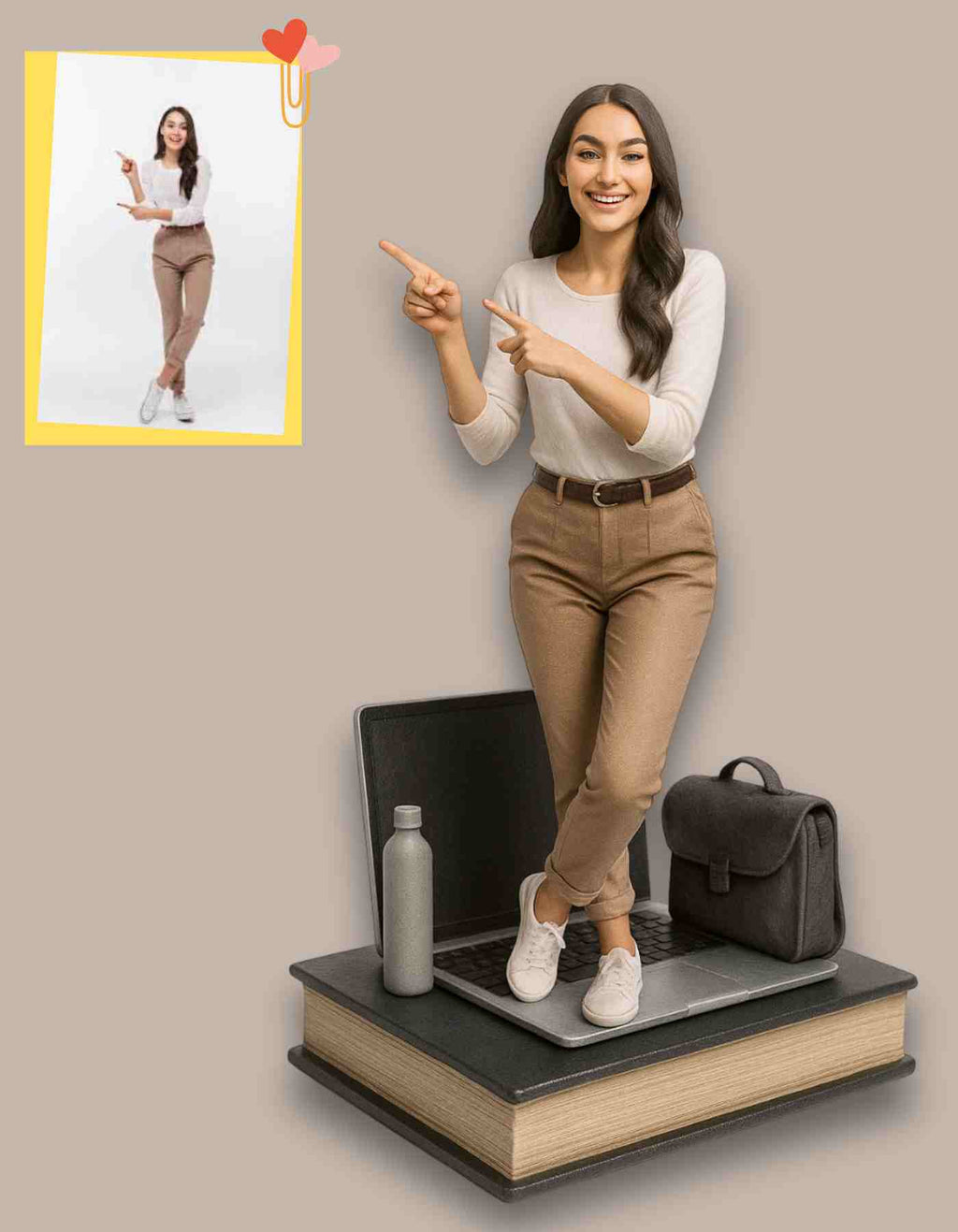 3D Mini me Figurines with fancy custom base