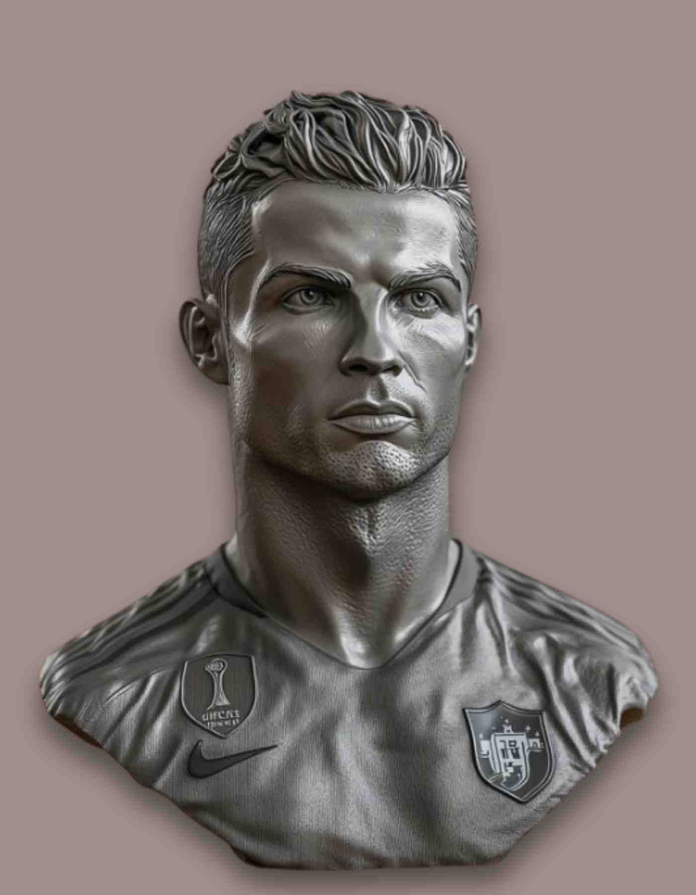 Ronaldo action figure:  Custom made Soccer star  Figurines & Busts