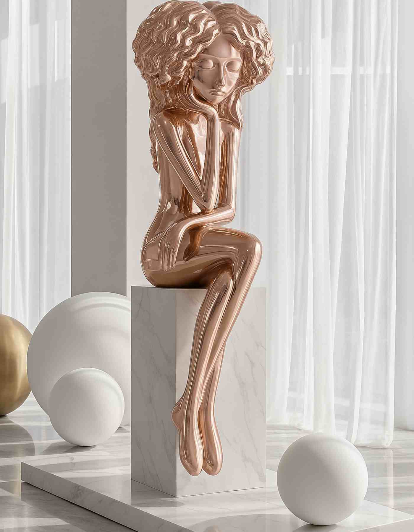 Glass Myth | A Statement Sculpture for the Entryway Corner made in Resin