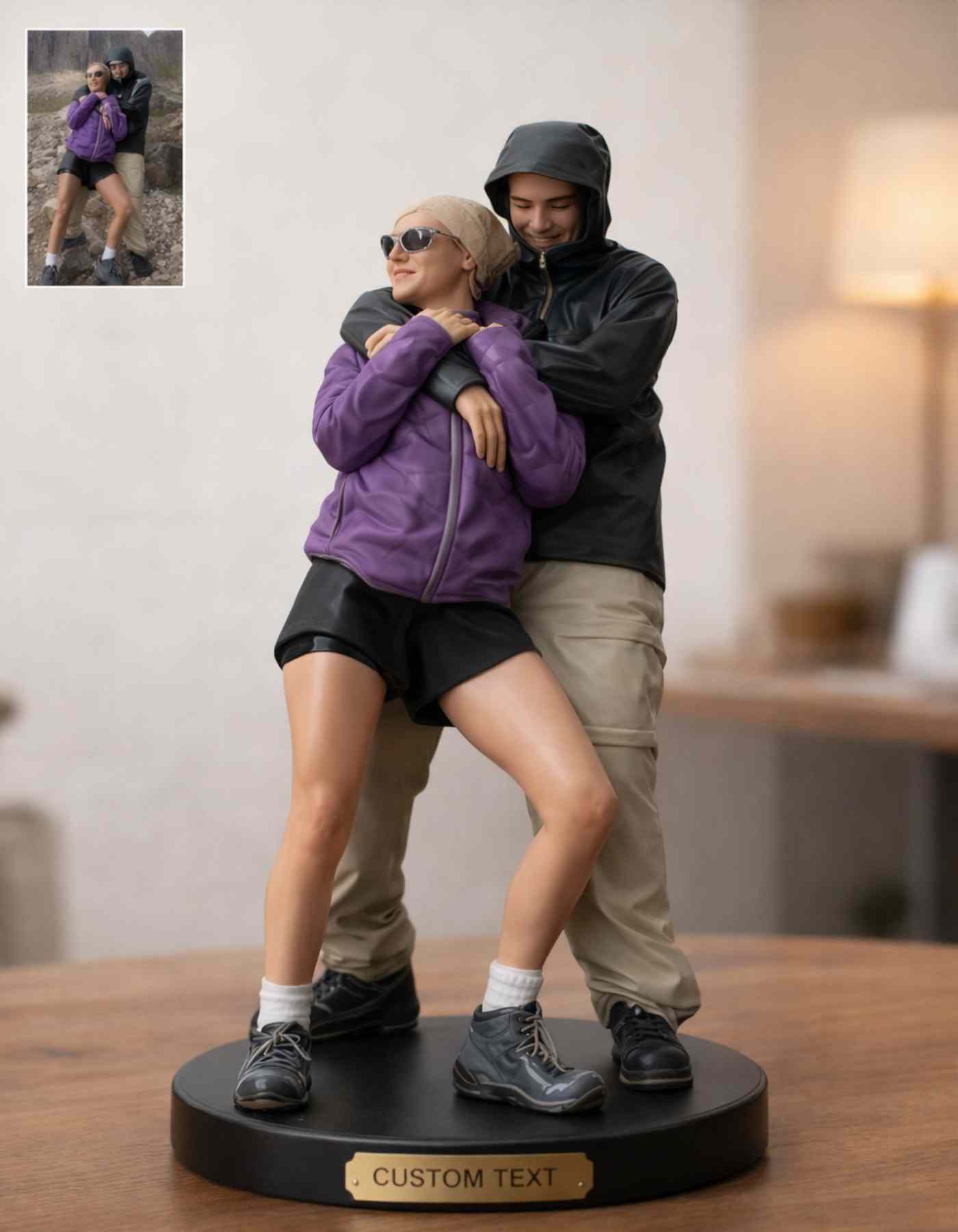 3D couple figurines, crafted in any pose you love