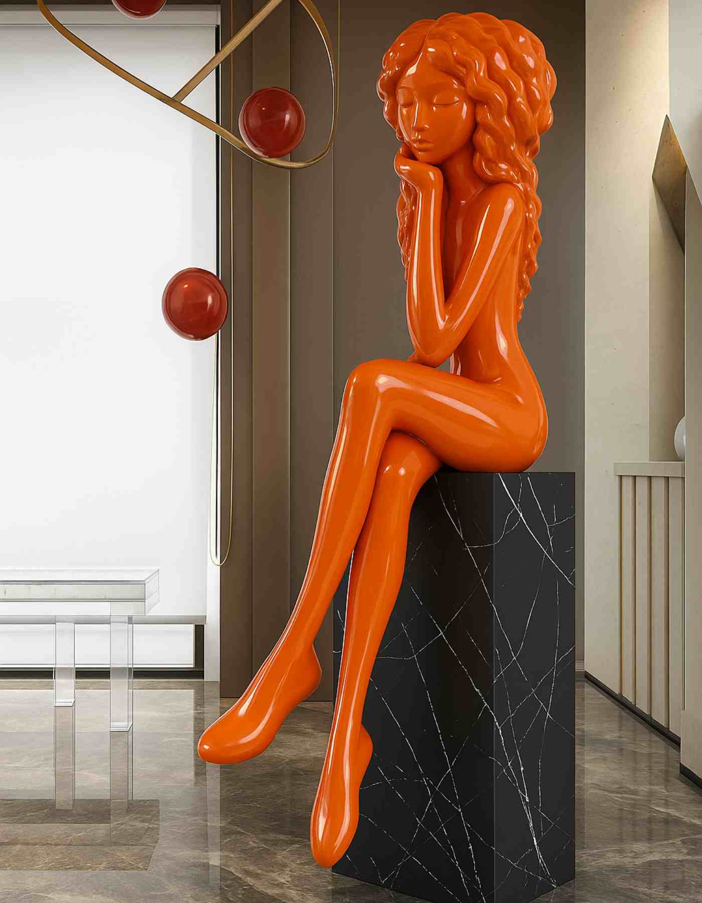 Glass Myth | A Statement Sculpture for the Entryway Corner made in Resin