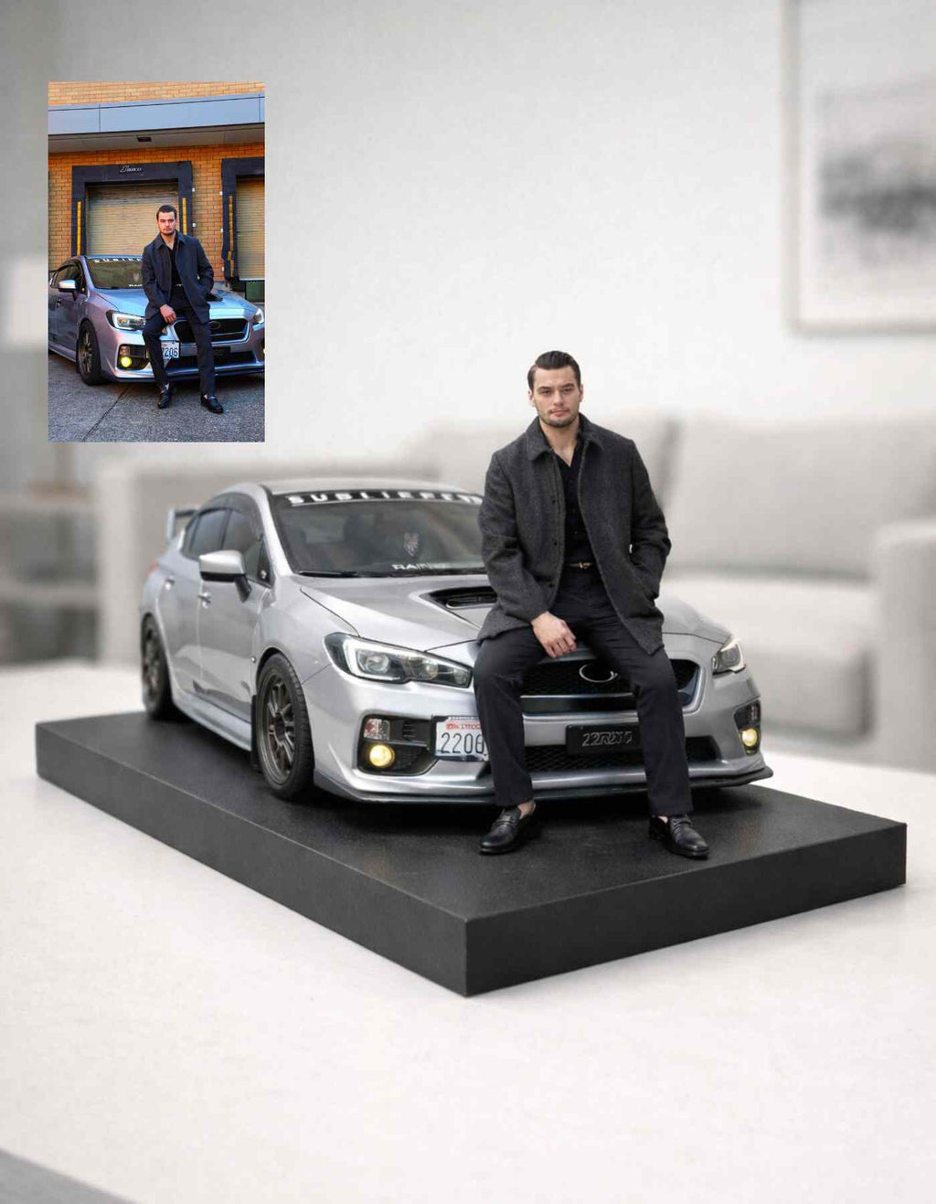 Luxury gifts for car guys: Car + the owner of the car Figurines
