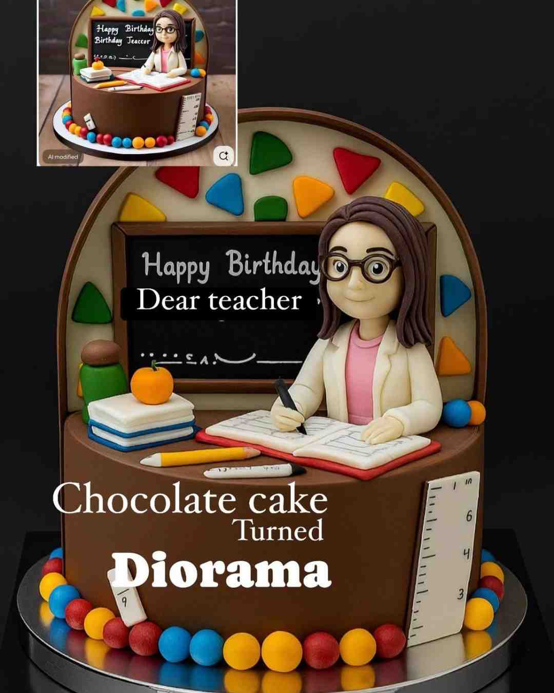 Custom cake  Diorama