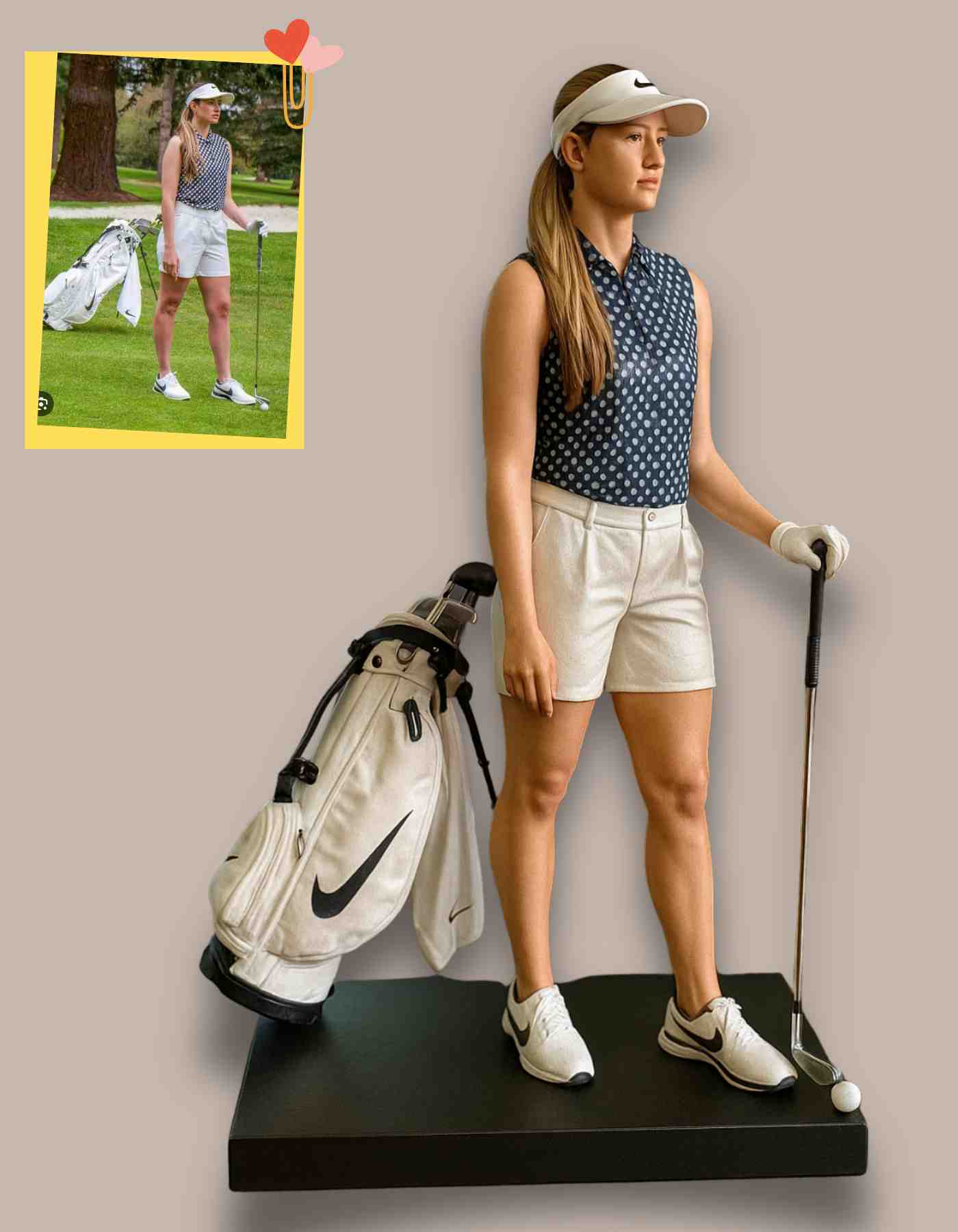 Luxury golf gifts: Custom made for you in your fave pose