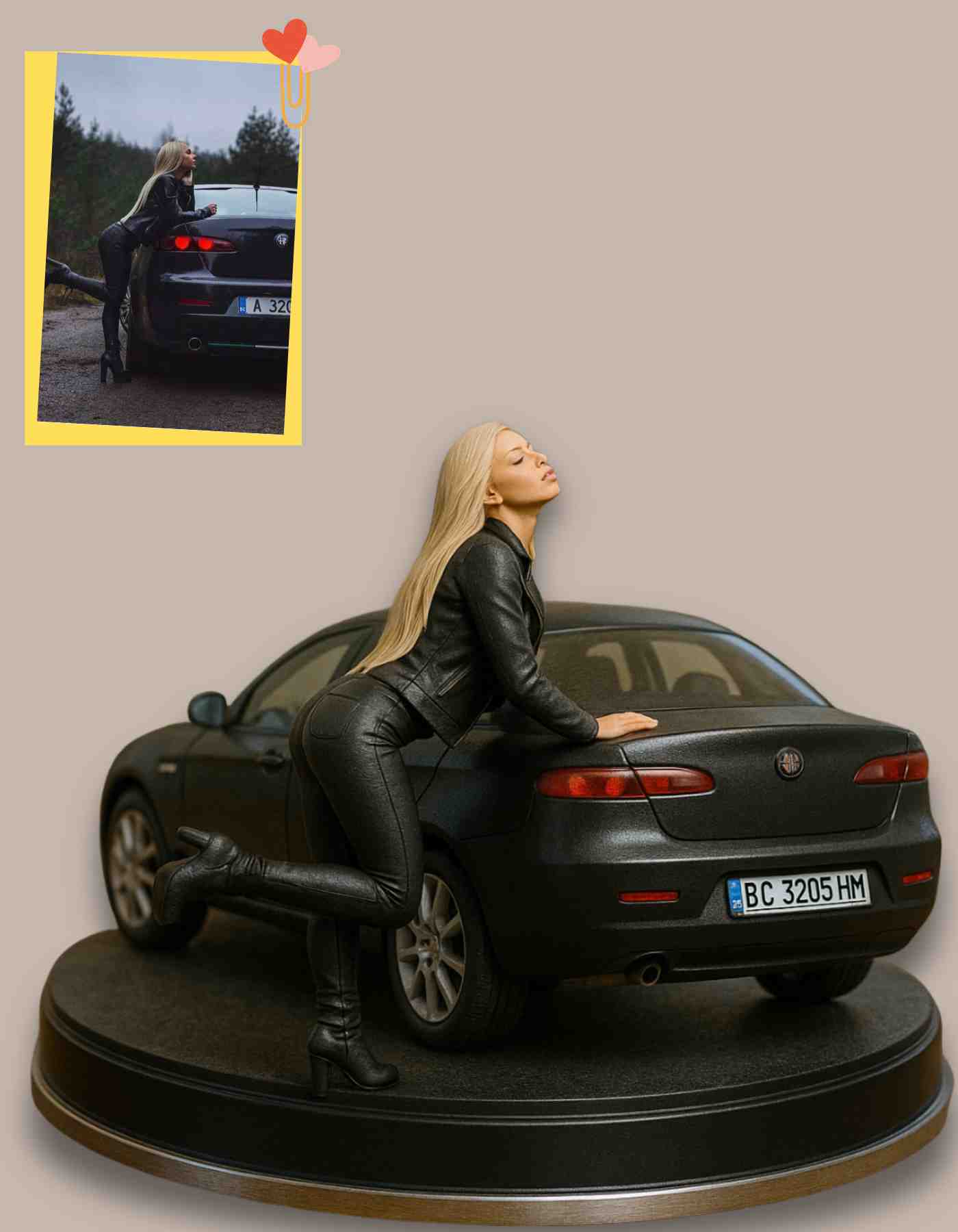 Unique gifts for car lovers- Custom made from pics