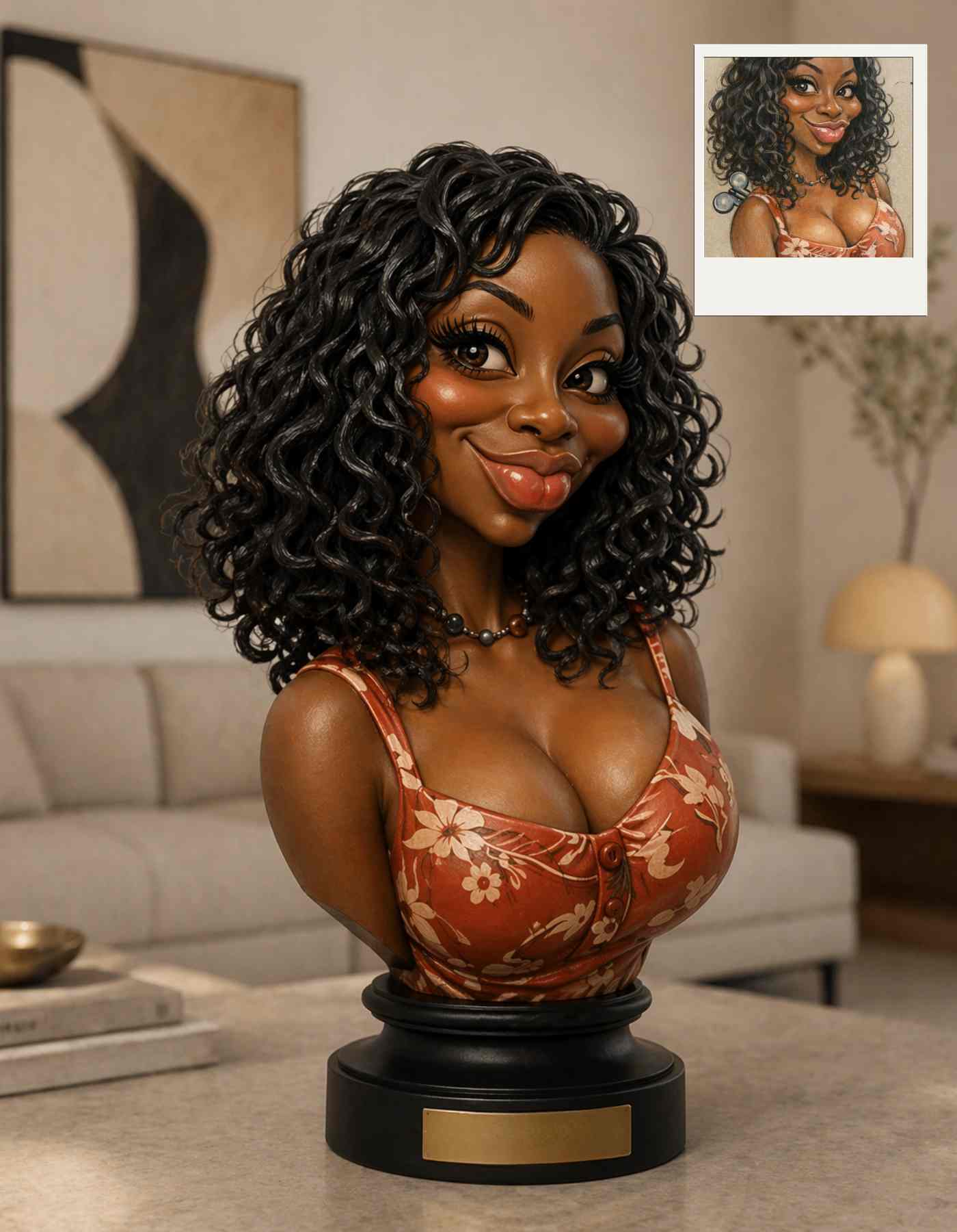 Caricature Sculpture : 3D caricature from photo