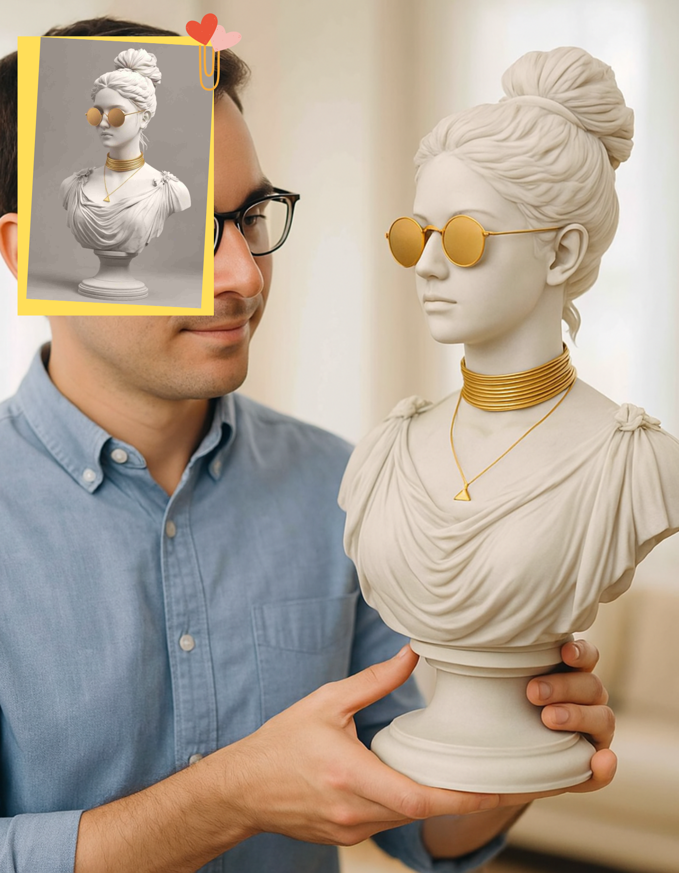 Stylized  Sculpture : Your Personality, Captured with a Trendy Twist