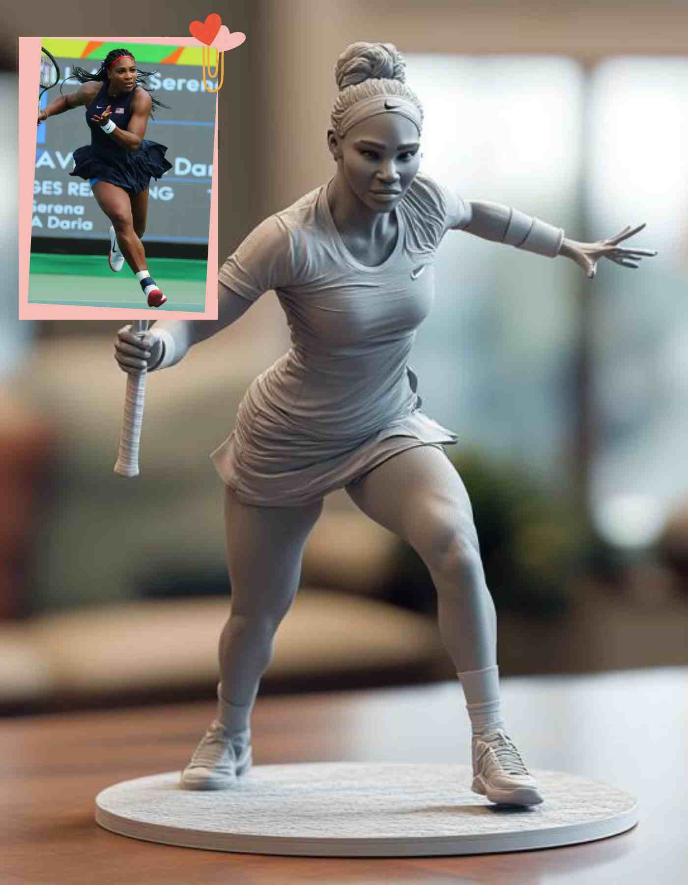 Serena Williams custom figurine | Serena Williams Action Poses custom made|