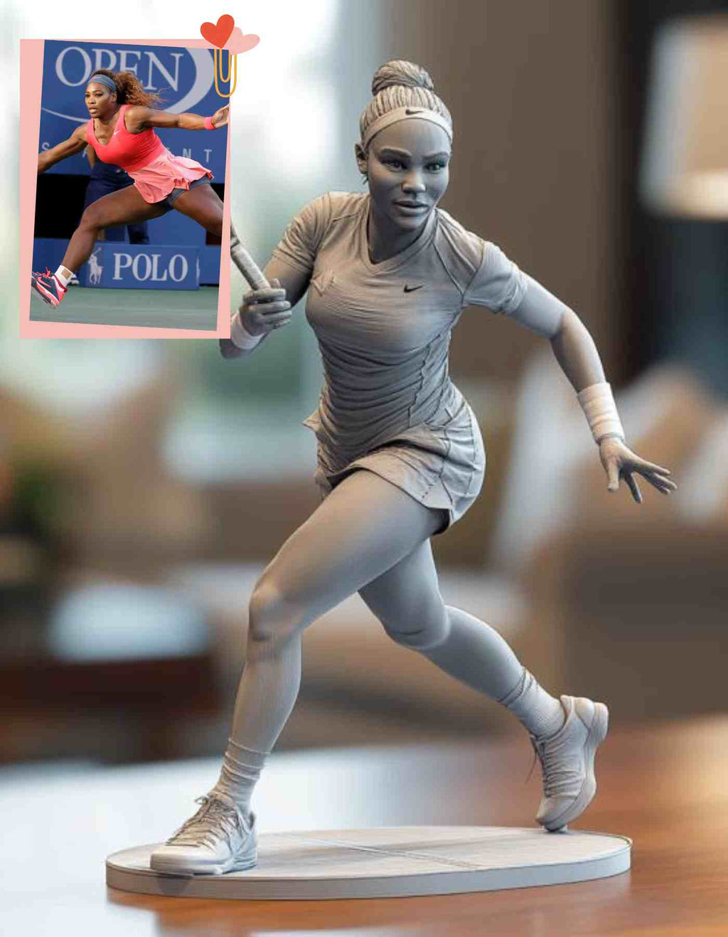 Serena Williams custom figurine | Serena Williams Action Poses custom made|