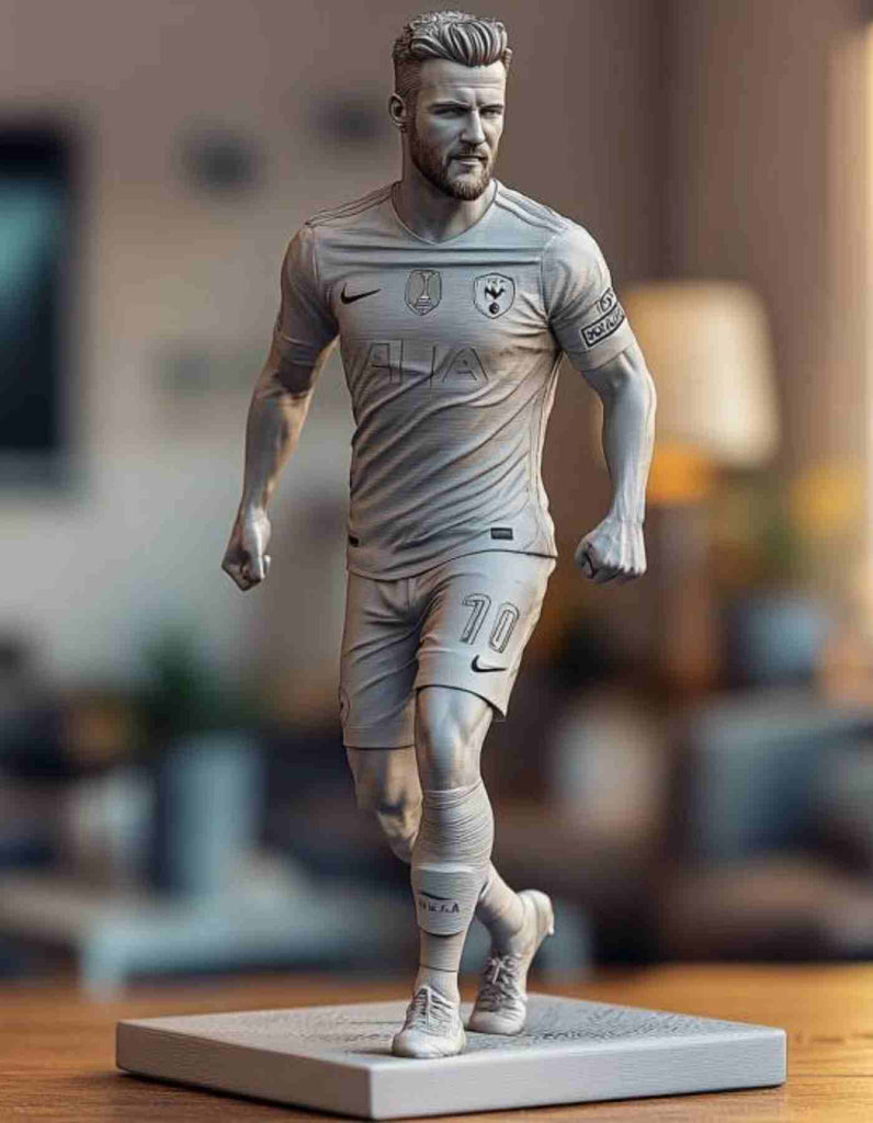 Soccer/ Football fan gifts ,soccer fan gift, Custom Made 3d Printed soccer player Table Top Figurine/ Art decor / Home decor/ mancave decor