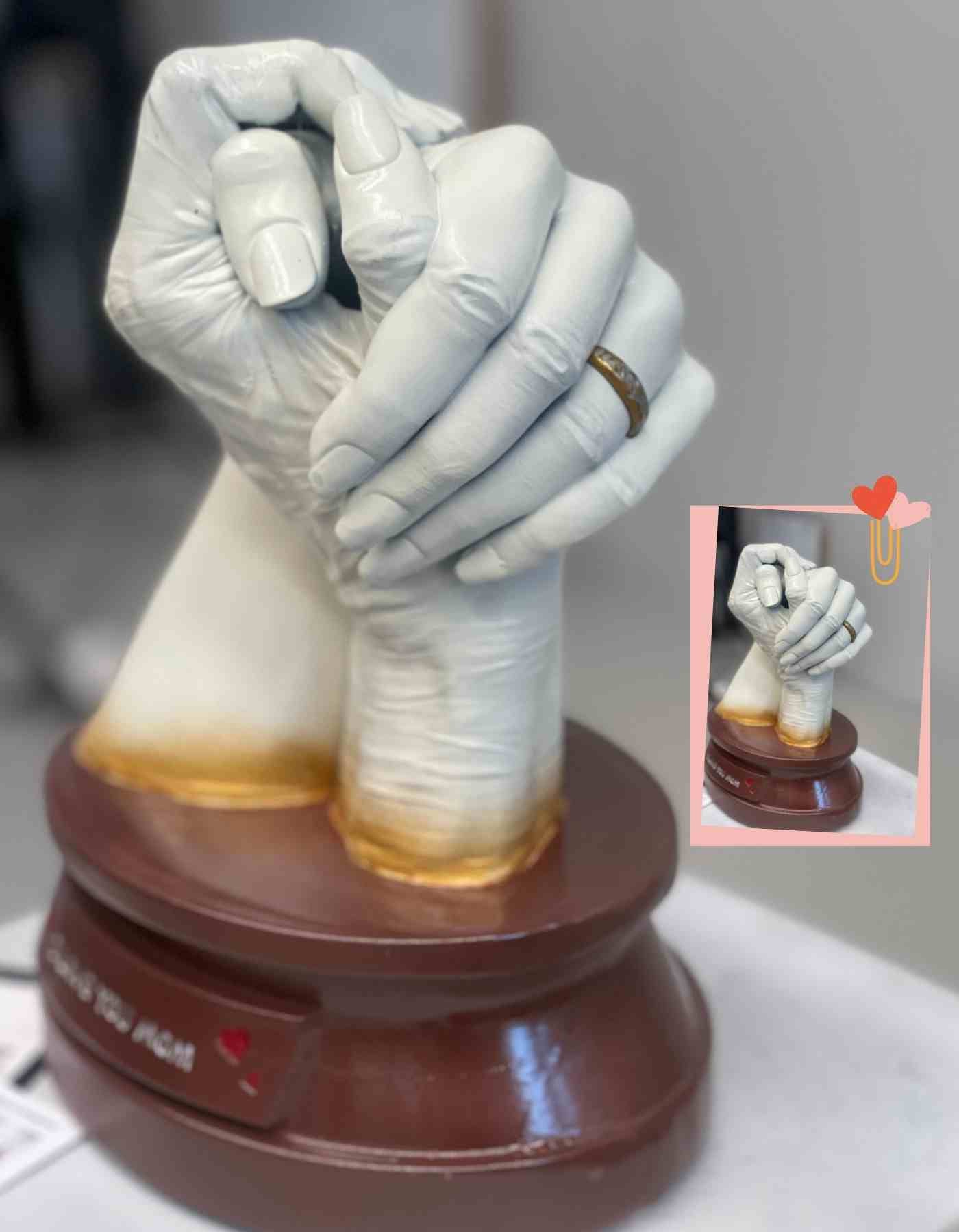 Hand sculpture : Custom made Hand sculpture ( Just from your Pics)