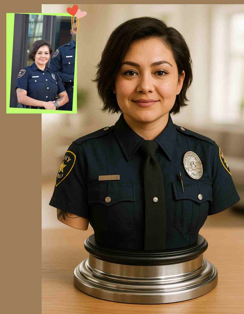 Custom Police gifts- Custom made Personalized Police Officer Gifts / Sculptures